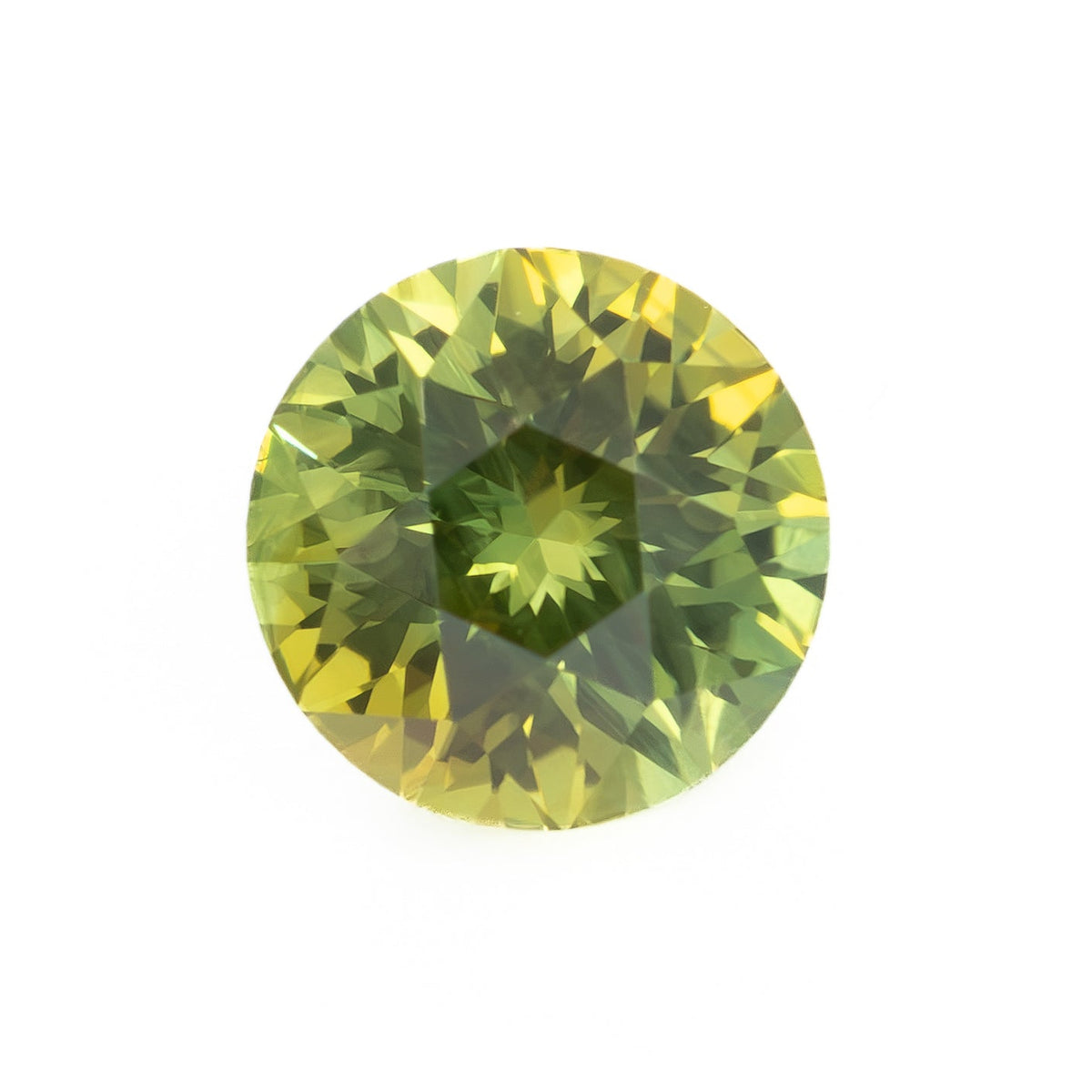 AU0144 1.19ct bi-color yellow and green stormlight round australian sapphire