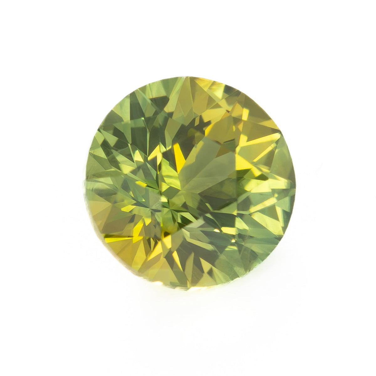 AU0144 1.19ct bi-color yellow and green stormlight round australian sapphire