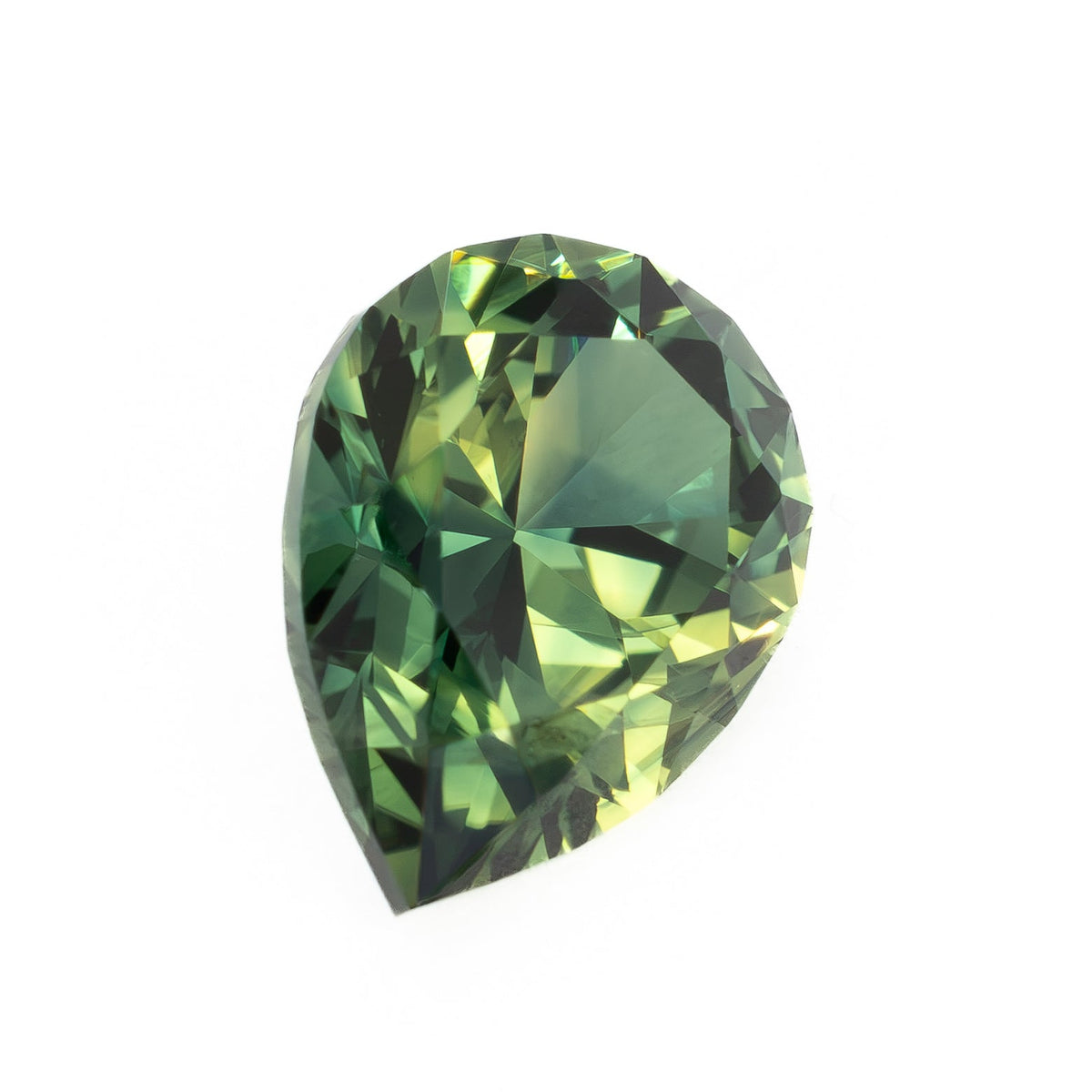 AU0146 1.77ct green eden pear australian sapphire