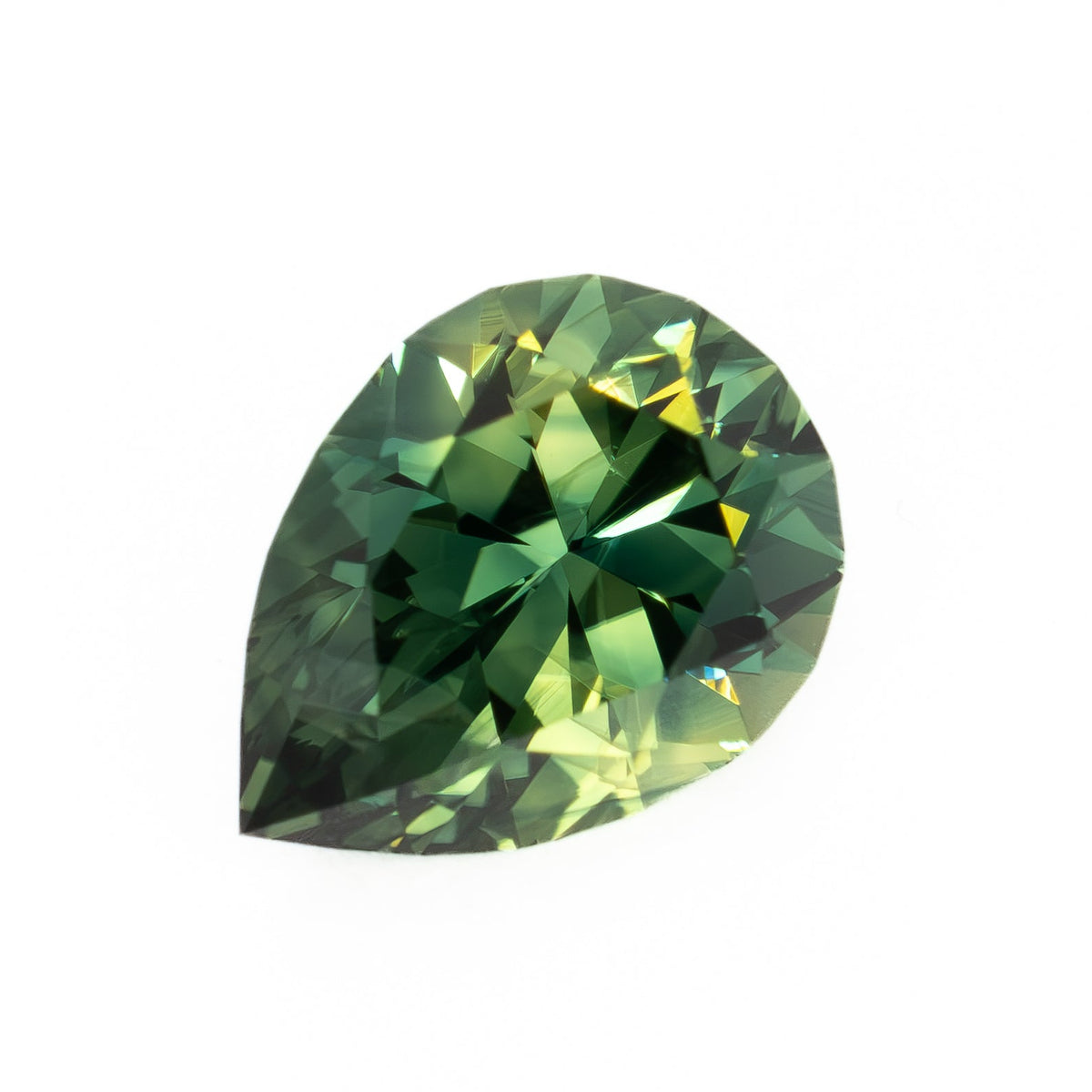 AU0146 1.77ct green eden pear australian sapphire