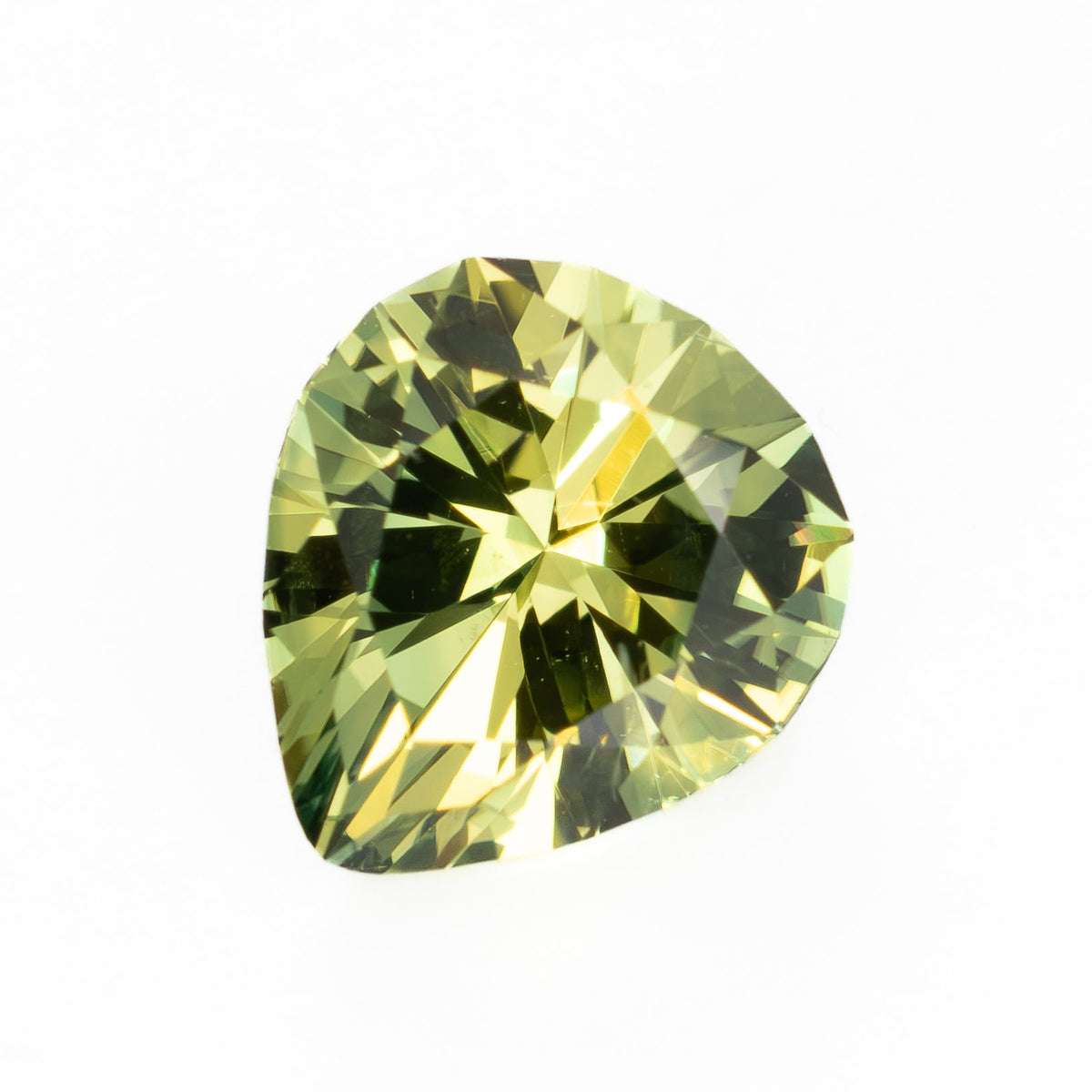 AU0147 1.70ct green-yellow eden pear australian sapphire
