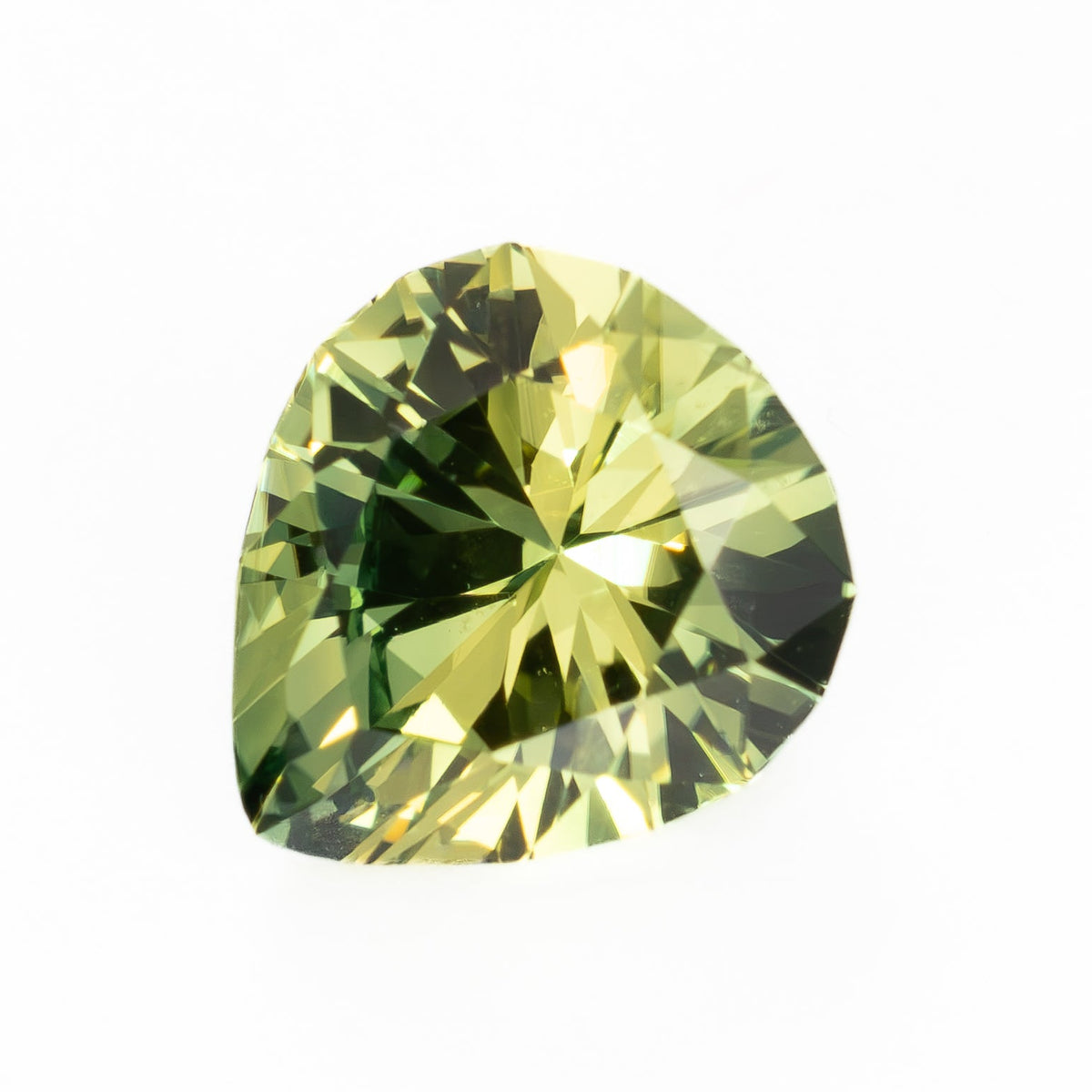 AU0147 1.70ct green-yellow eden pear australian sapphire