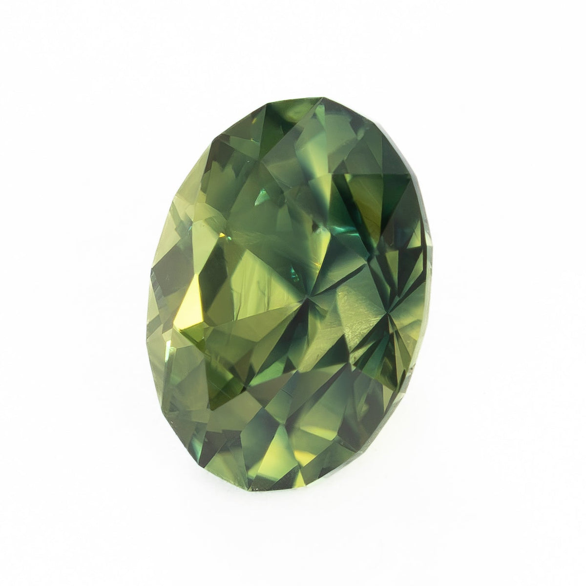 AU0149 1.50ct green-yellow antique oval australian sapphire