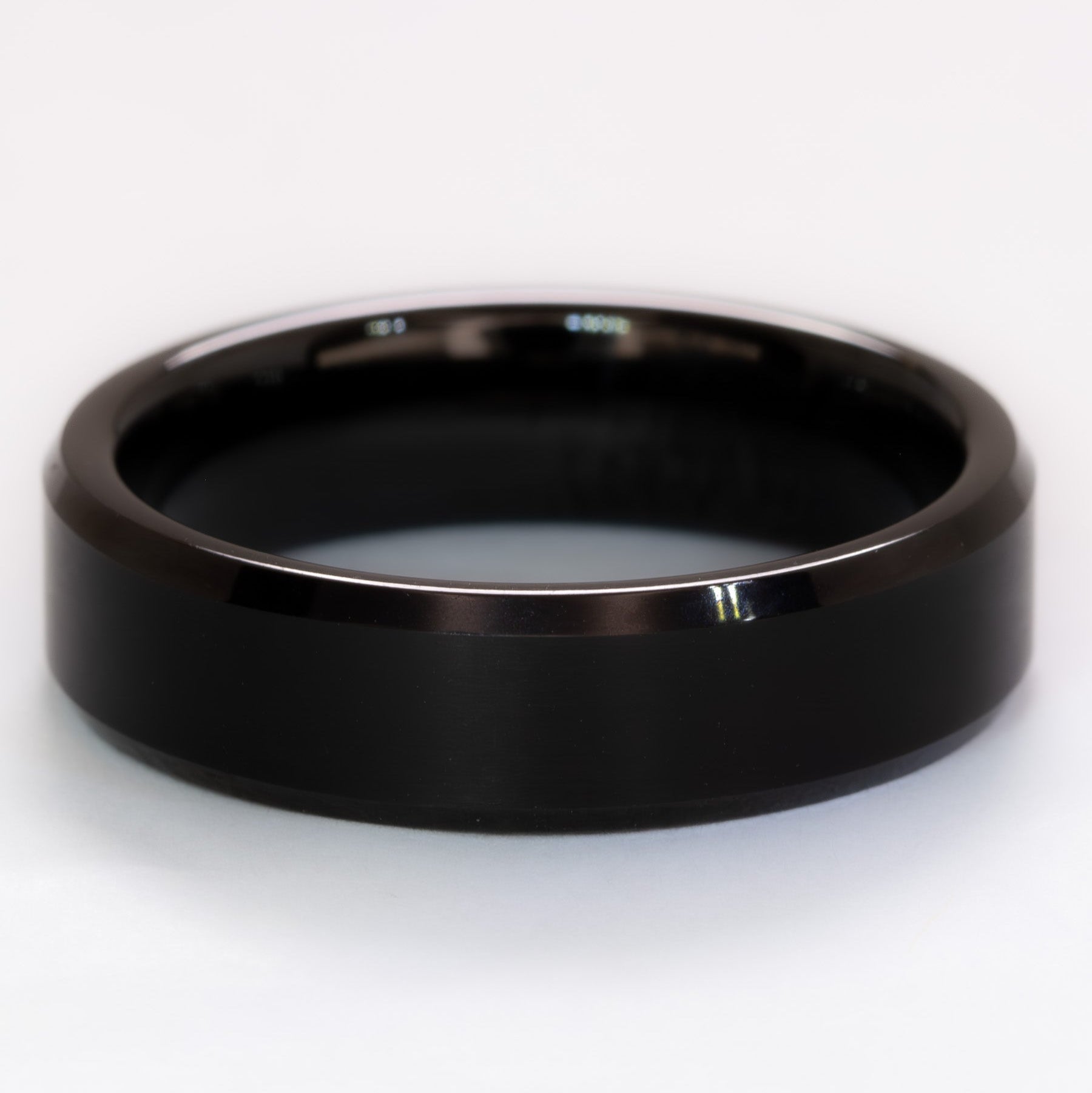 beveled edge tungsten band