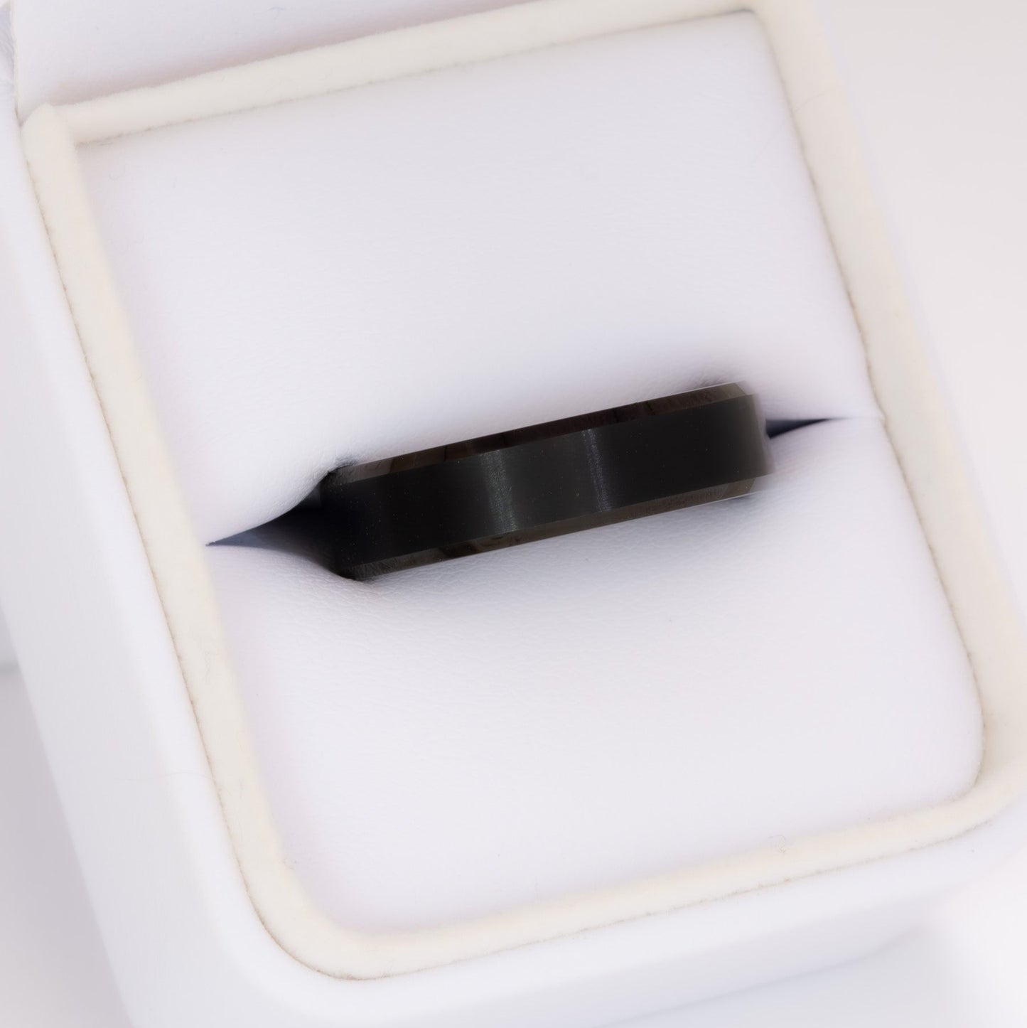 beveled edge tungsten band