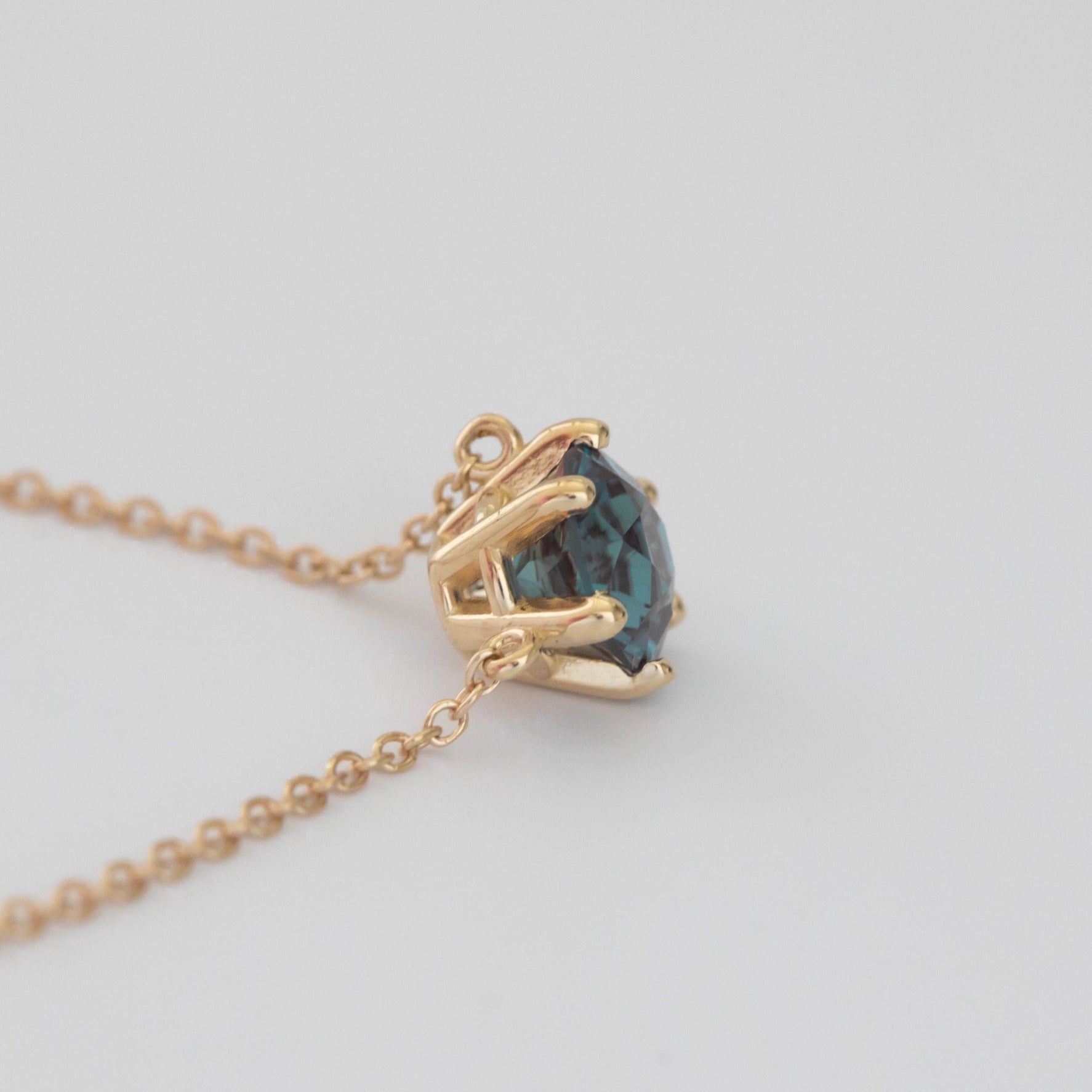 cygni necklace with lab alexandrite