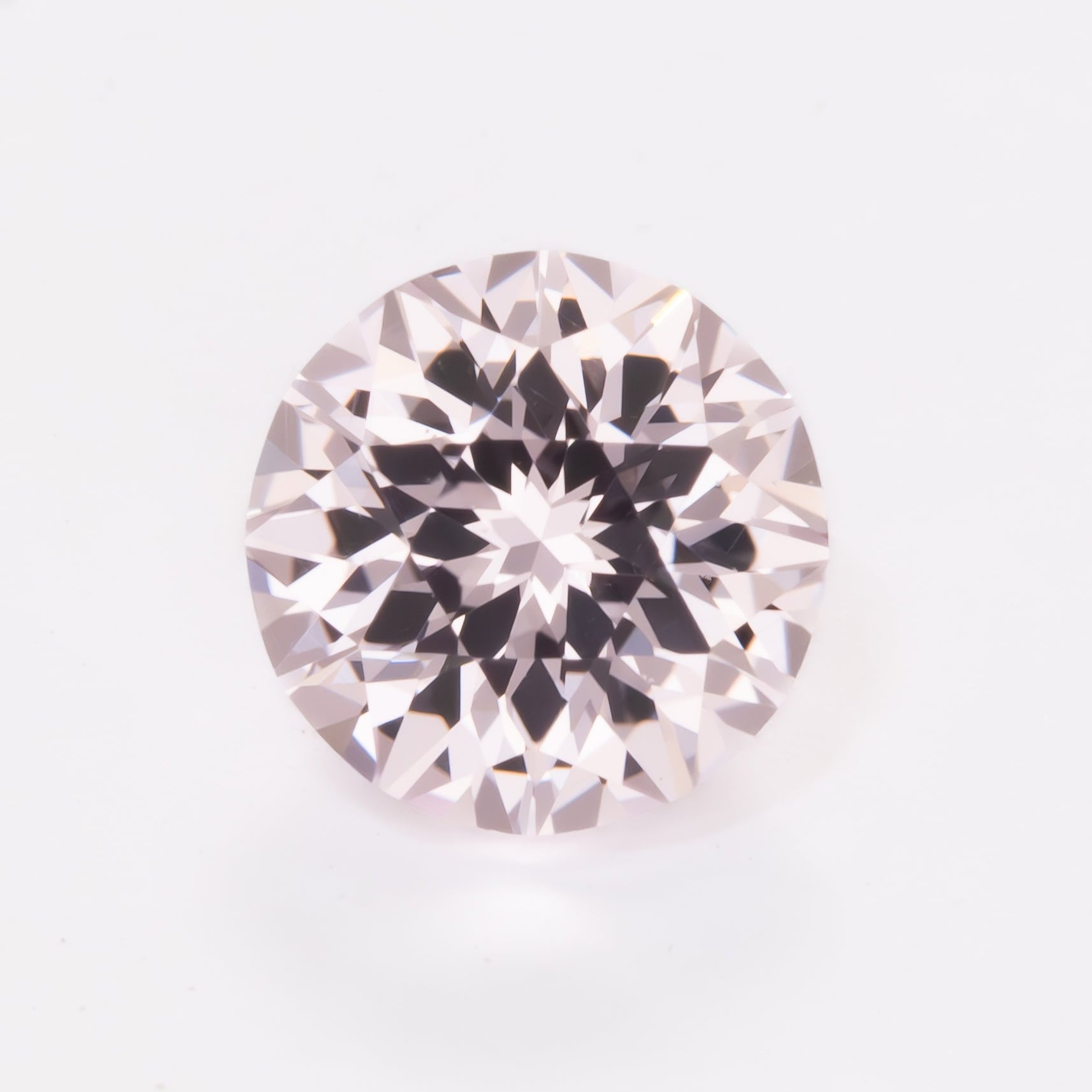 pale pink lab sapphire round