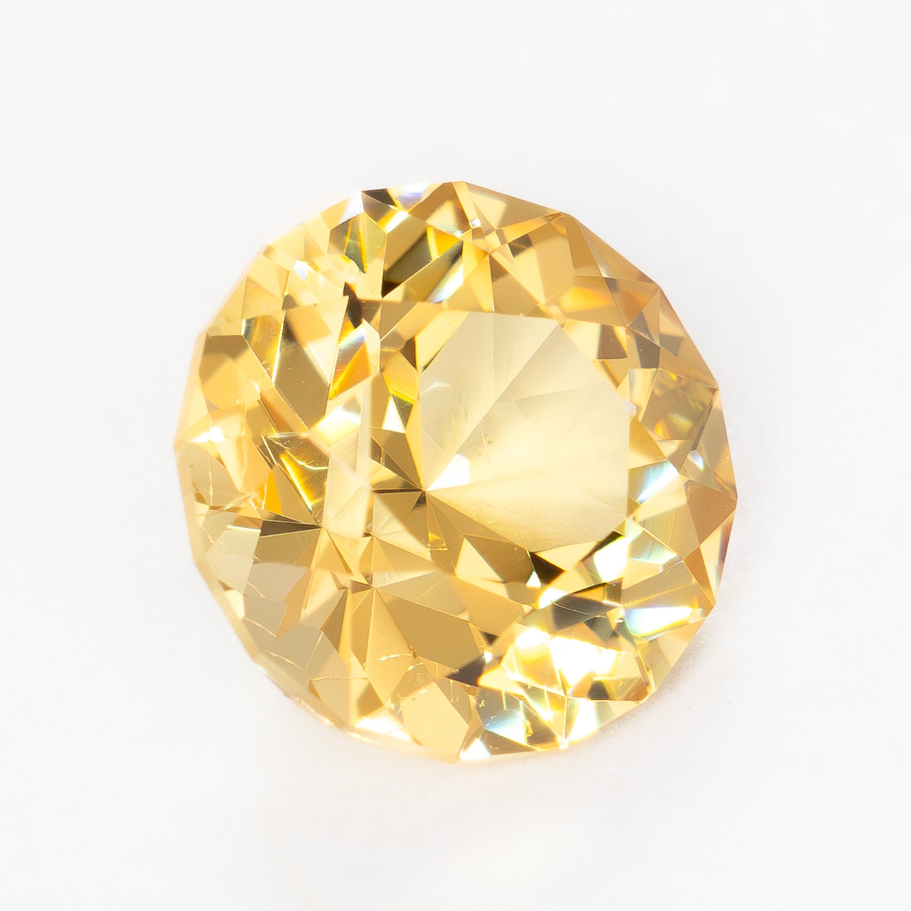 GR0101 1.02ct round cut yellow garnet