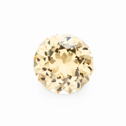 GR0101 yellow round garnet