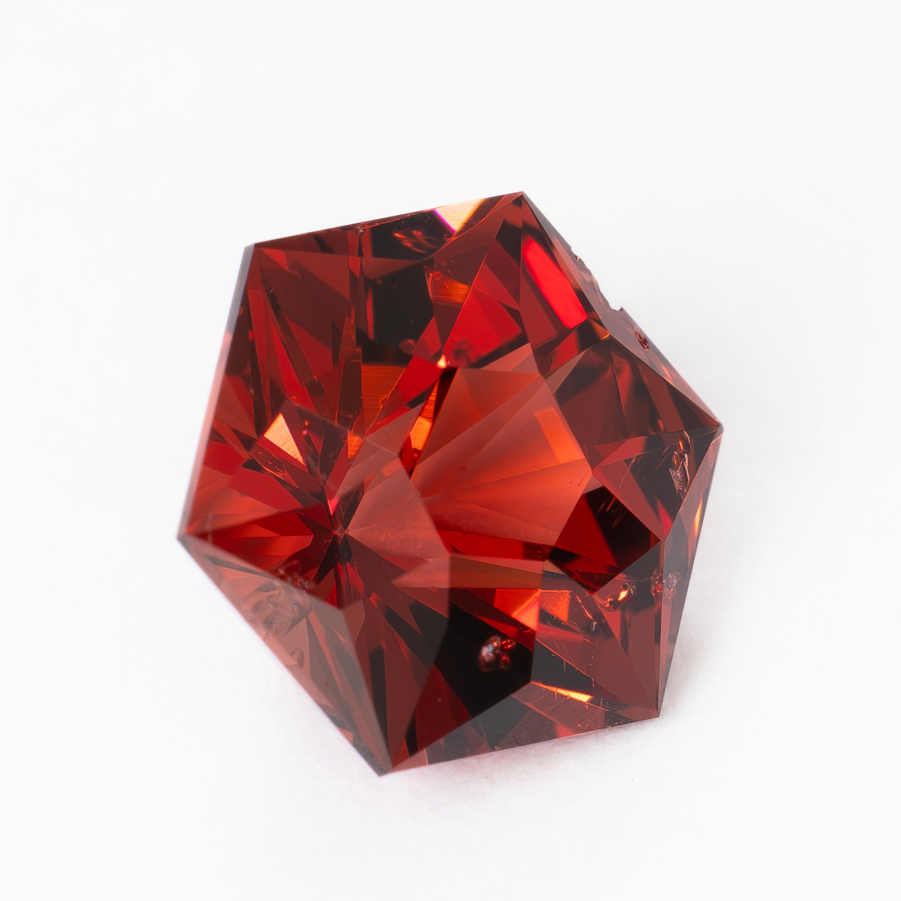 GR0113 1.98ct hex cut red garnet