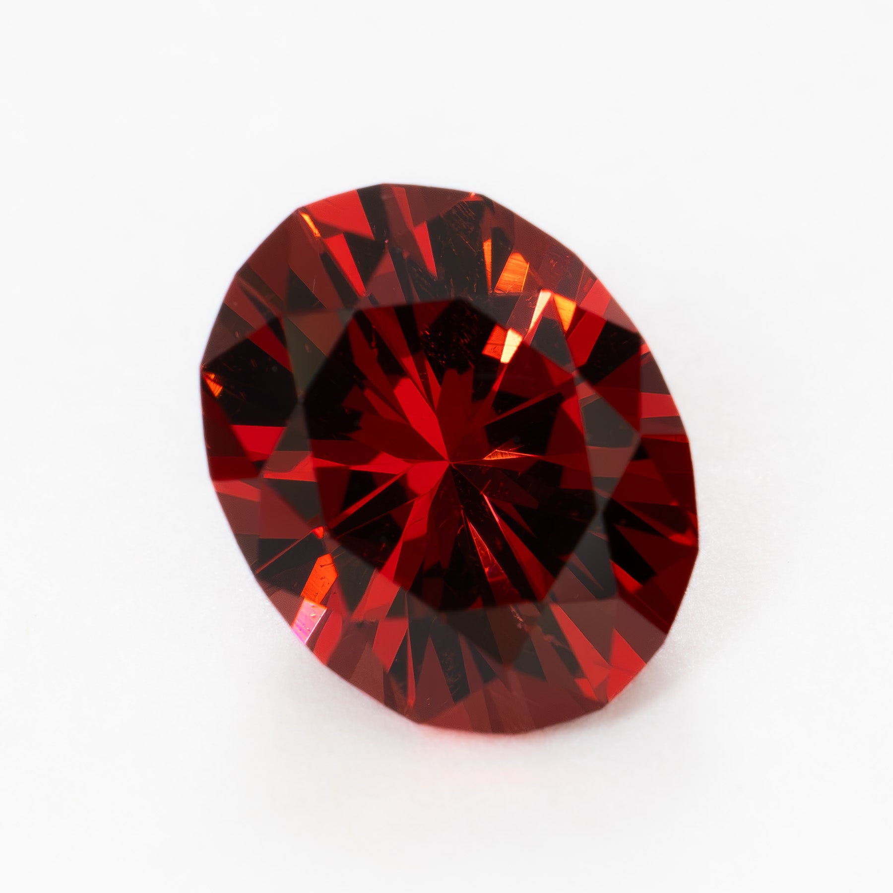GR0127 2.46ct oval cut red garnet