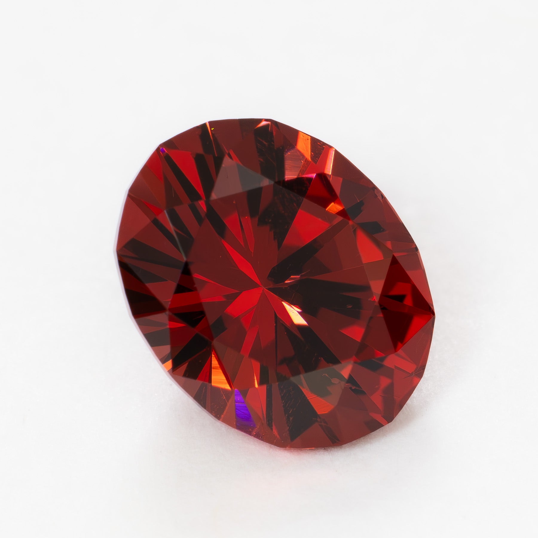 GR0127 2.46ct oval cut red garnet