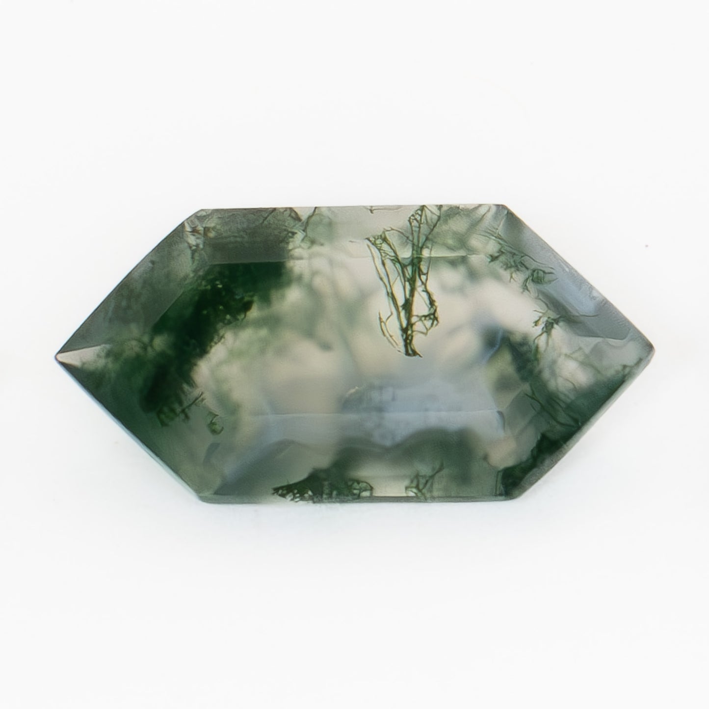 14x7mm Dutch Marquise Green Moss Agate