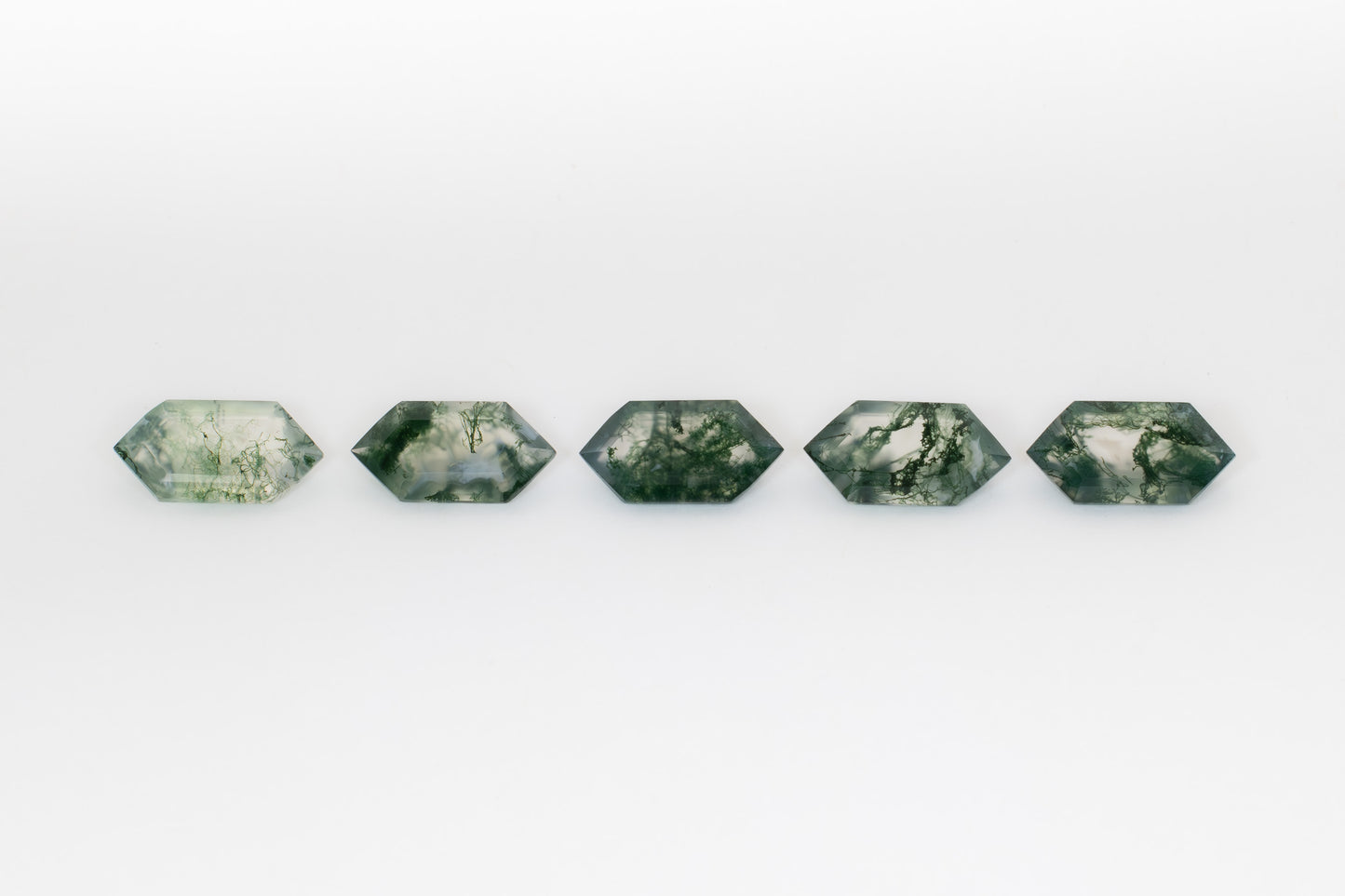 14x7mm Dutch Marquise Green Moss Agate