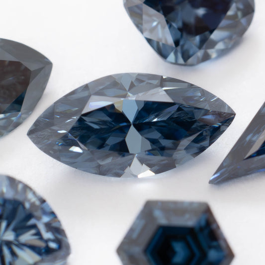 Blue Moissanite