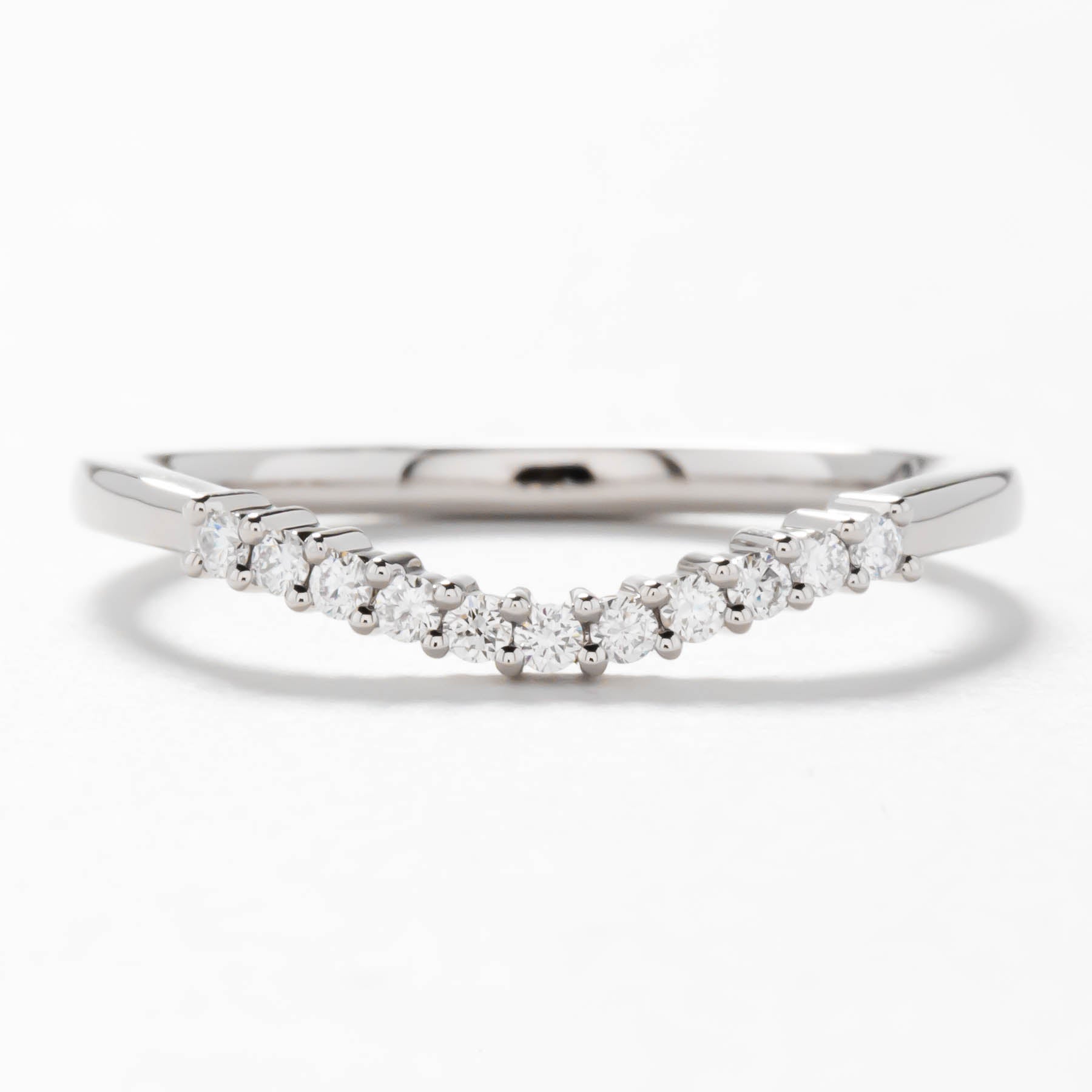 Kinda oval lab diamond engagement ring