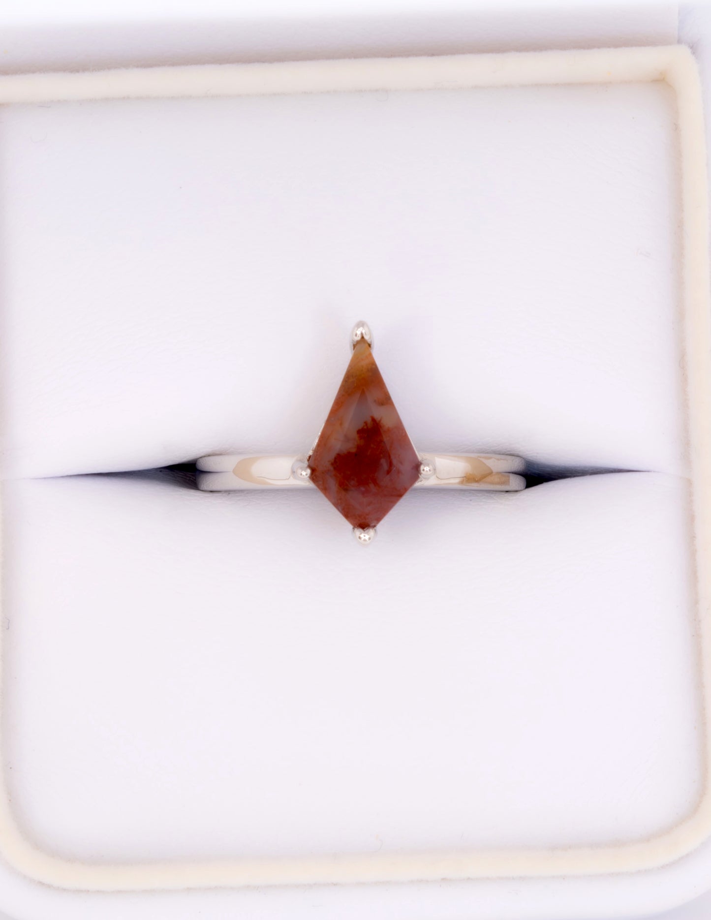Moss Agate Kite Ring