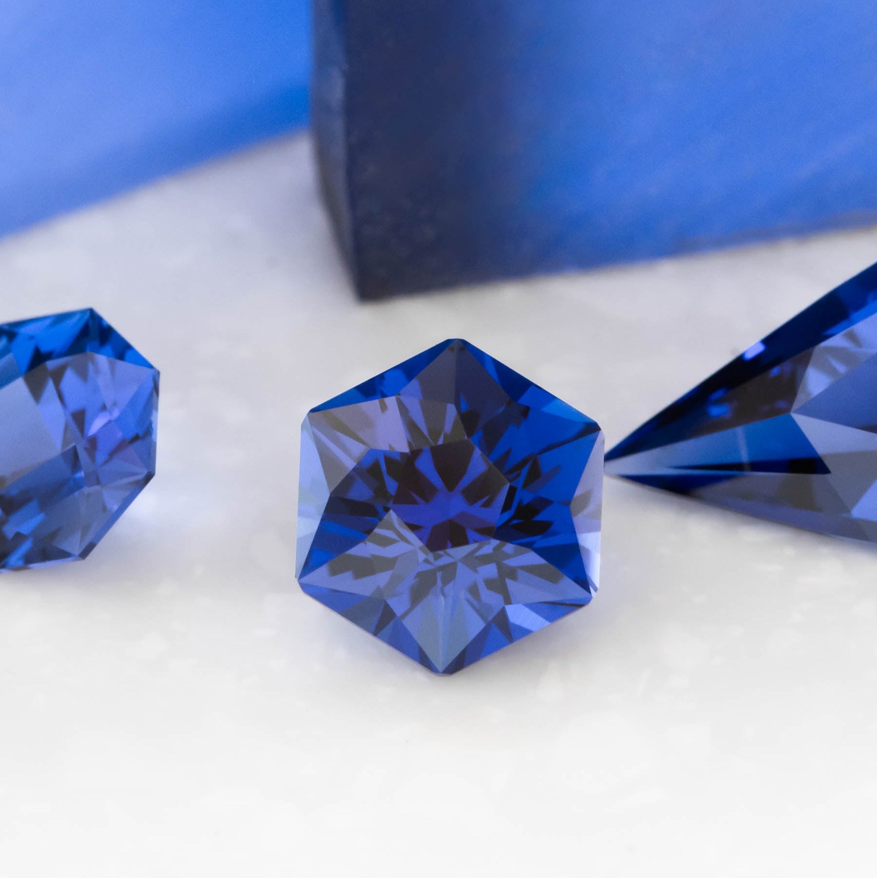 royal blue lab created sapphire