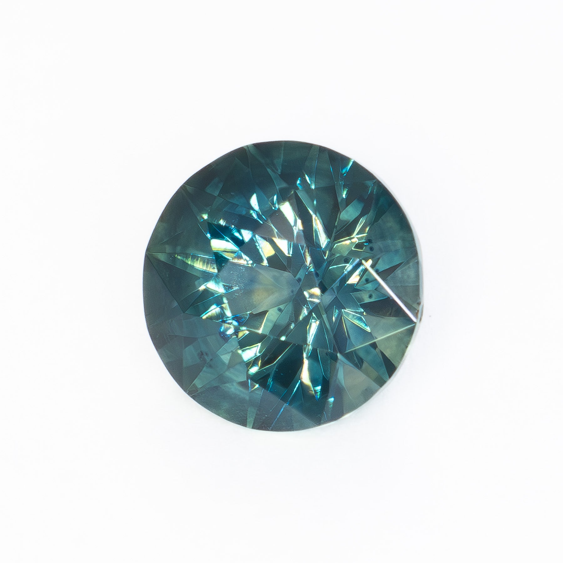 MS0106 blue round montana sapphire