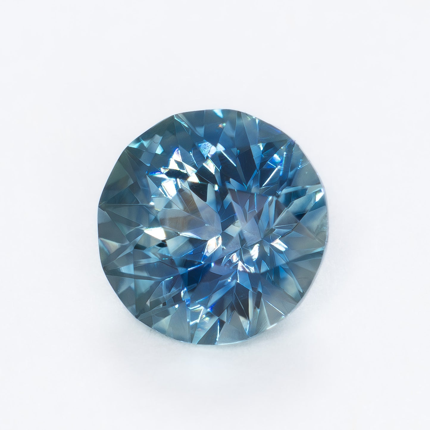 MS0118 blue round montana sapphire