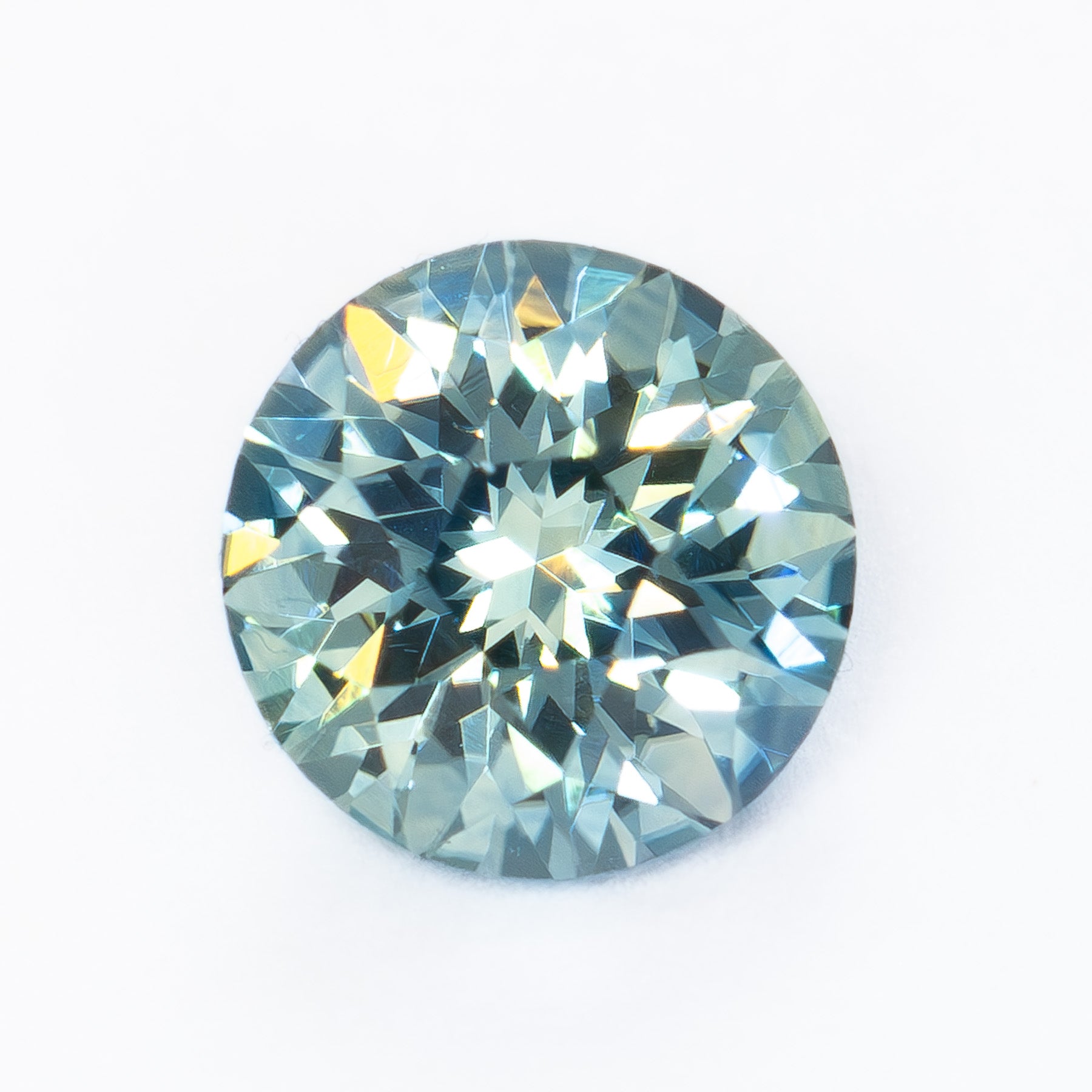 MS0134 light blue round montana sapphire