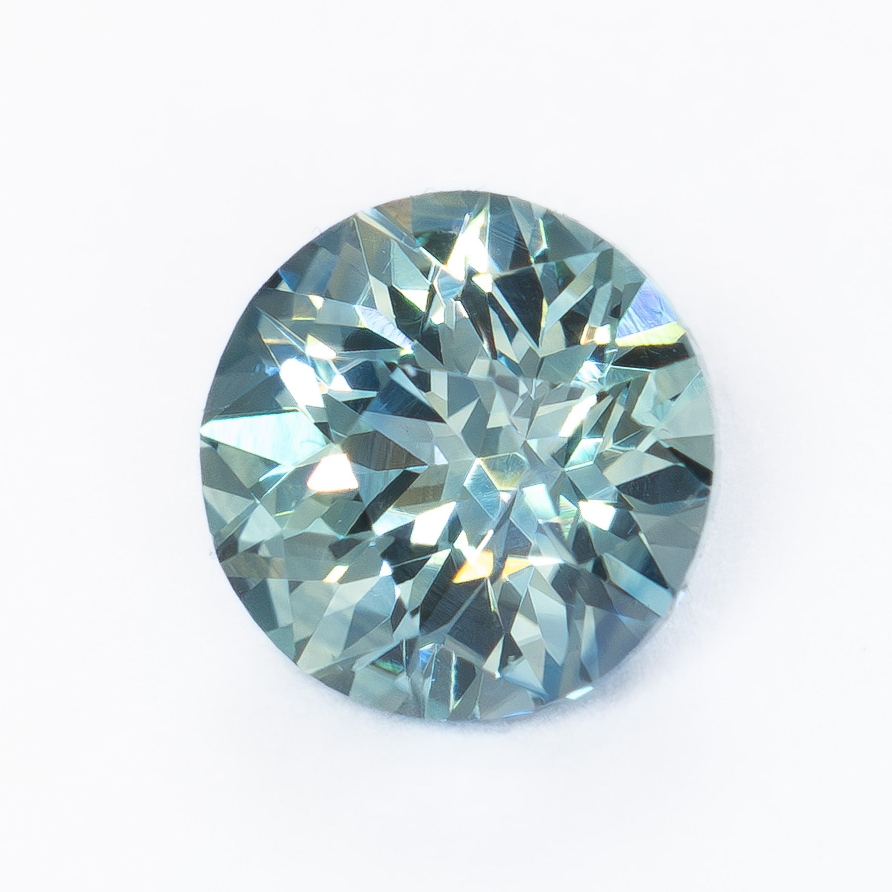 MS0134 light blue round montana sapphire