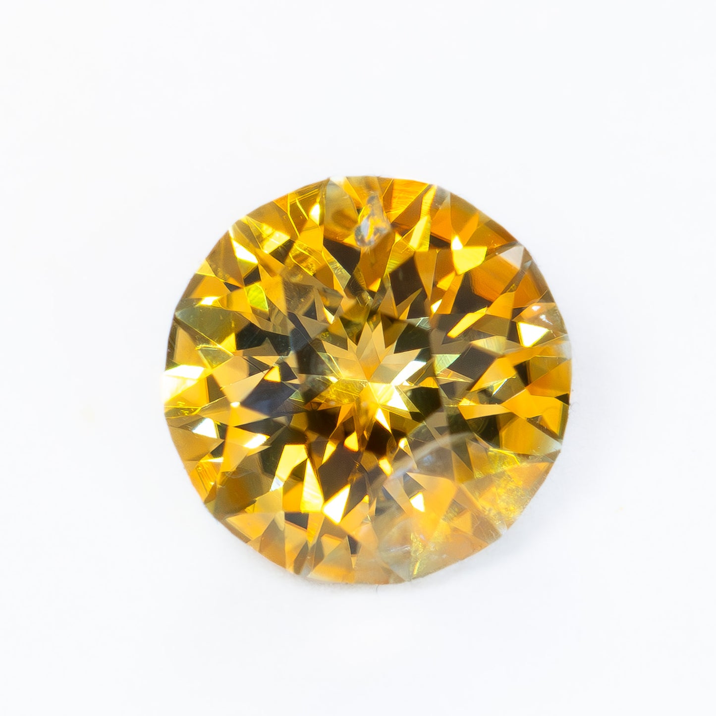 MS0136 orange round montana sapphire