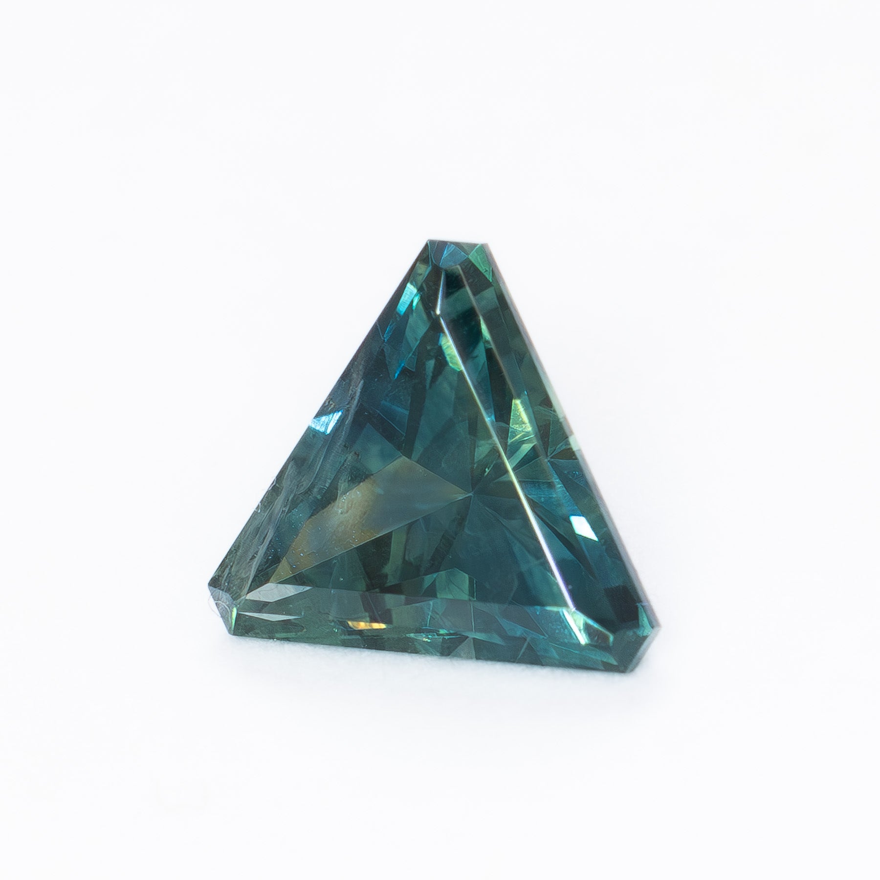 MS0149 blue-green trilliant montana sapphire