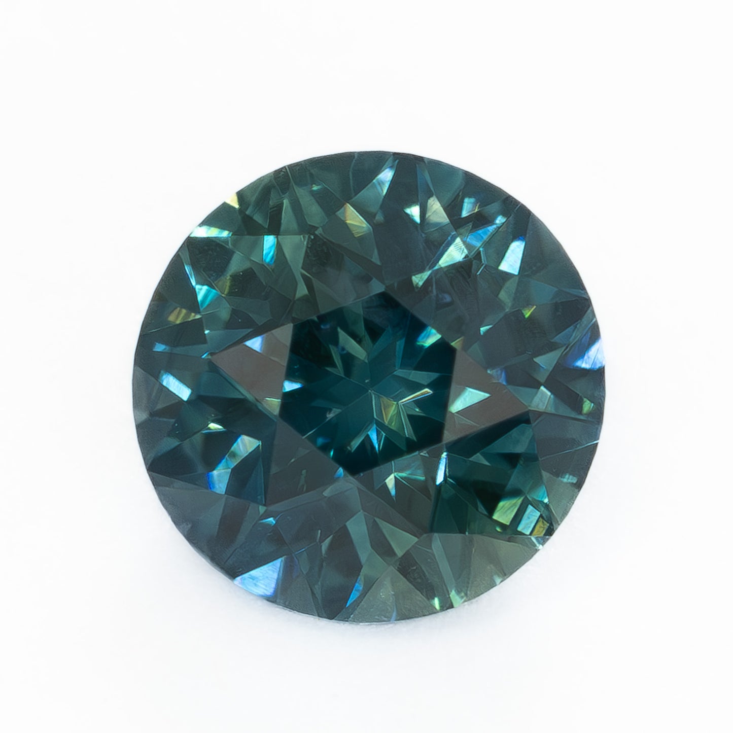 MS0164 1.25ct vibrant blue stormlight round montana sapphire