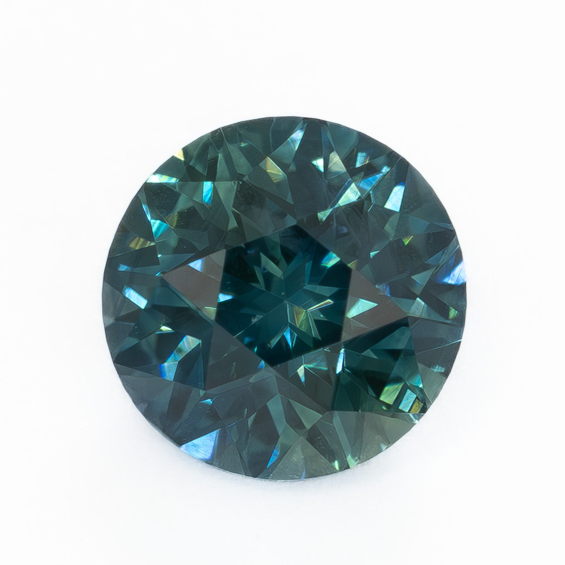 MS0164 1.25ct vibrant blue stormlight round montana sapphire