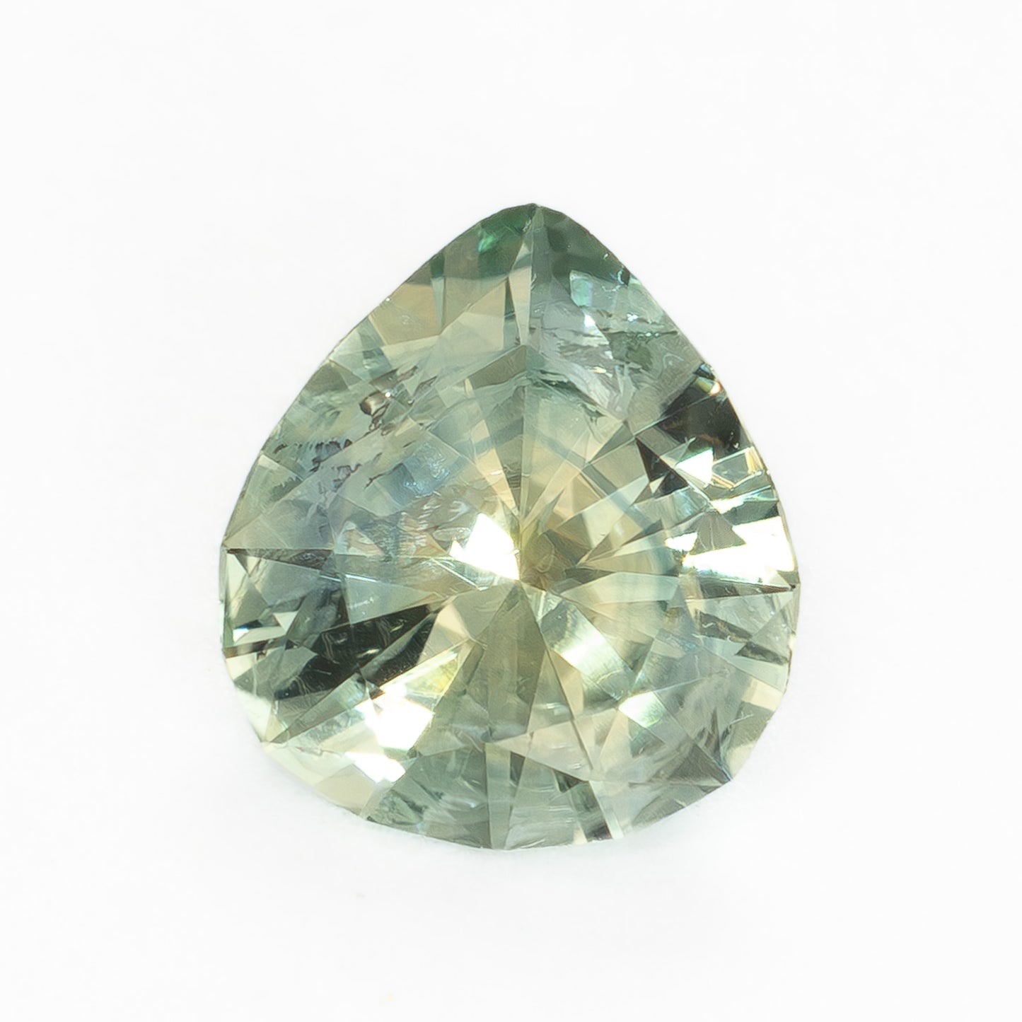 MS0165 0.81ct pale green eden pear montana sapphire