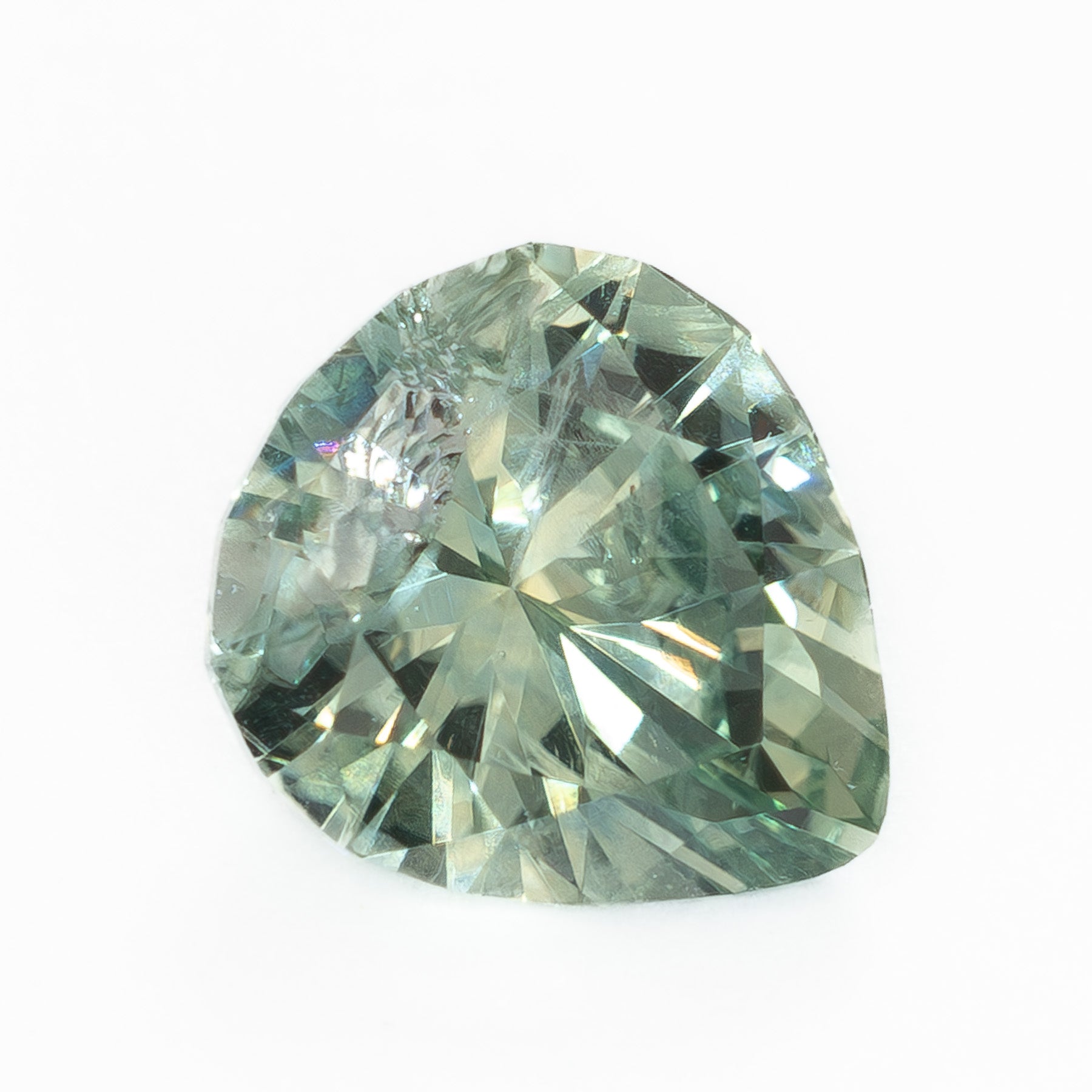 MS0166 0.98ct light blue-green eden pear montana sapphire