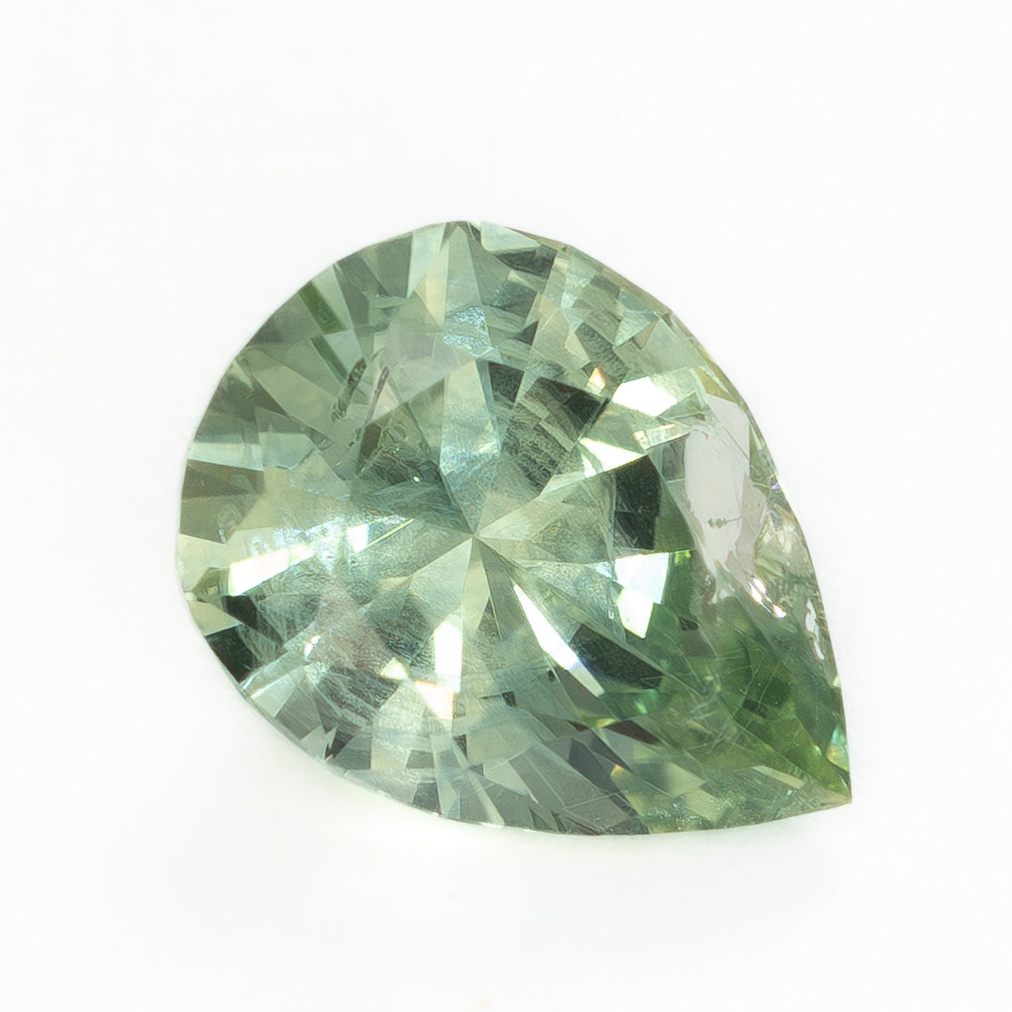 MS0168 0.90ct color shift blue-green eden pear cut montana sapphire
