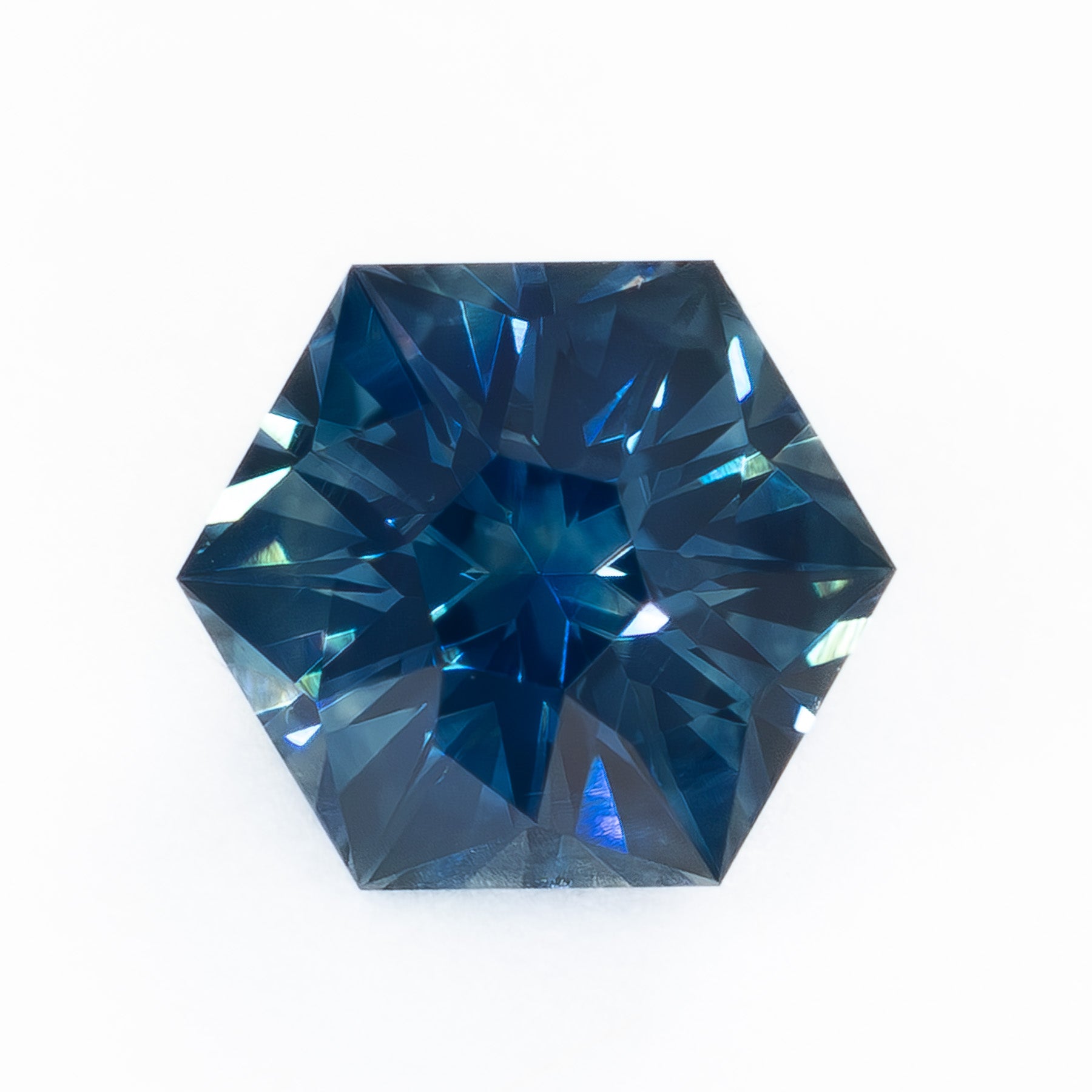 MS0169 1.07ct dark blue cosmos hex montana sapphire