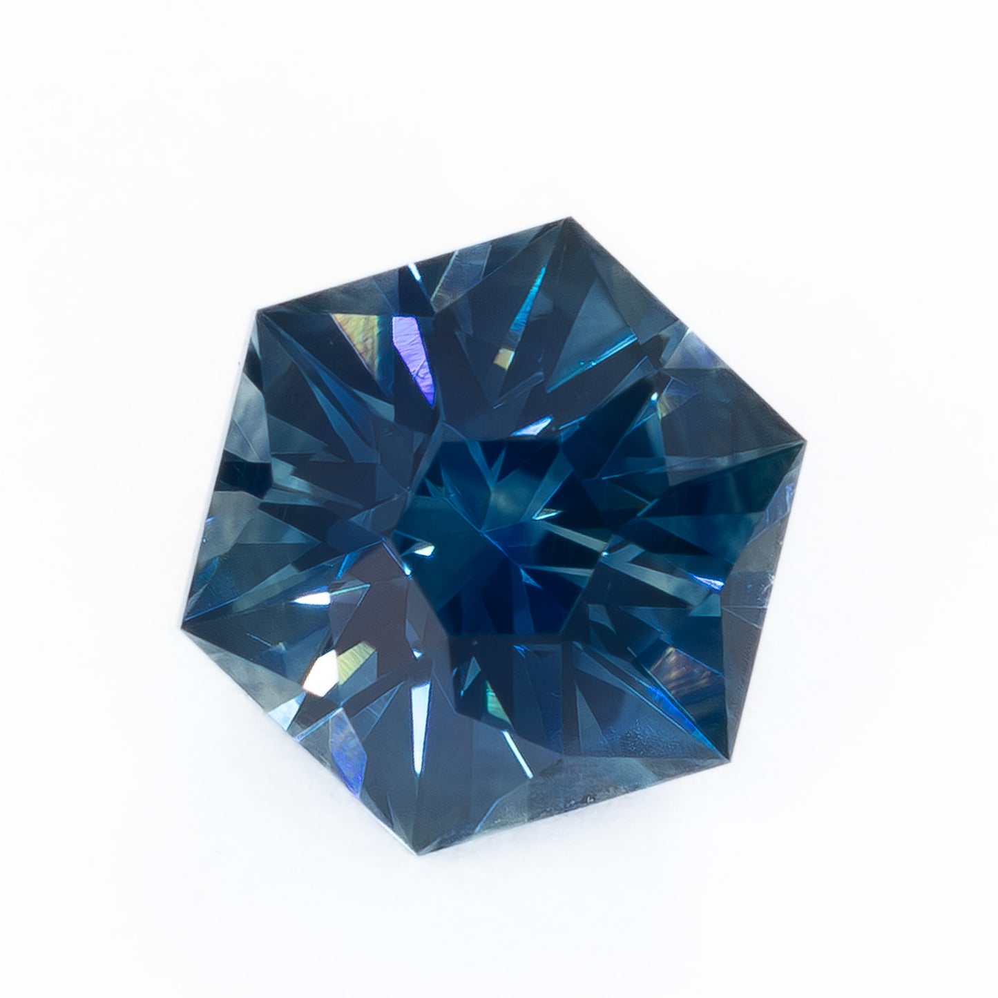 MS0169 1.07ct dark blue cosmos hex montana sapphire