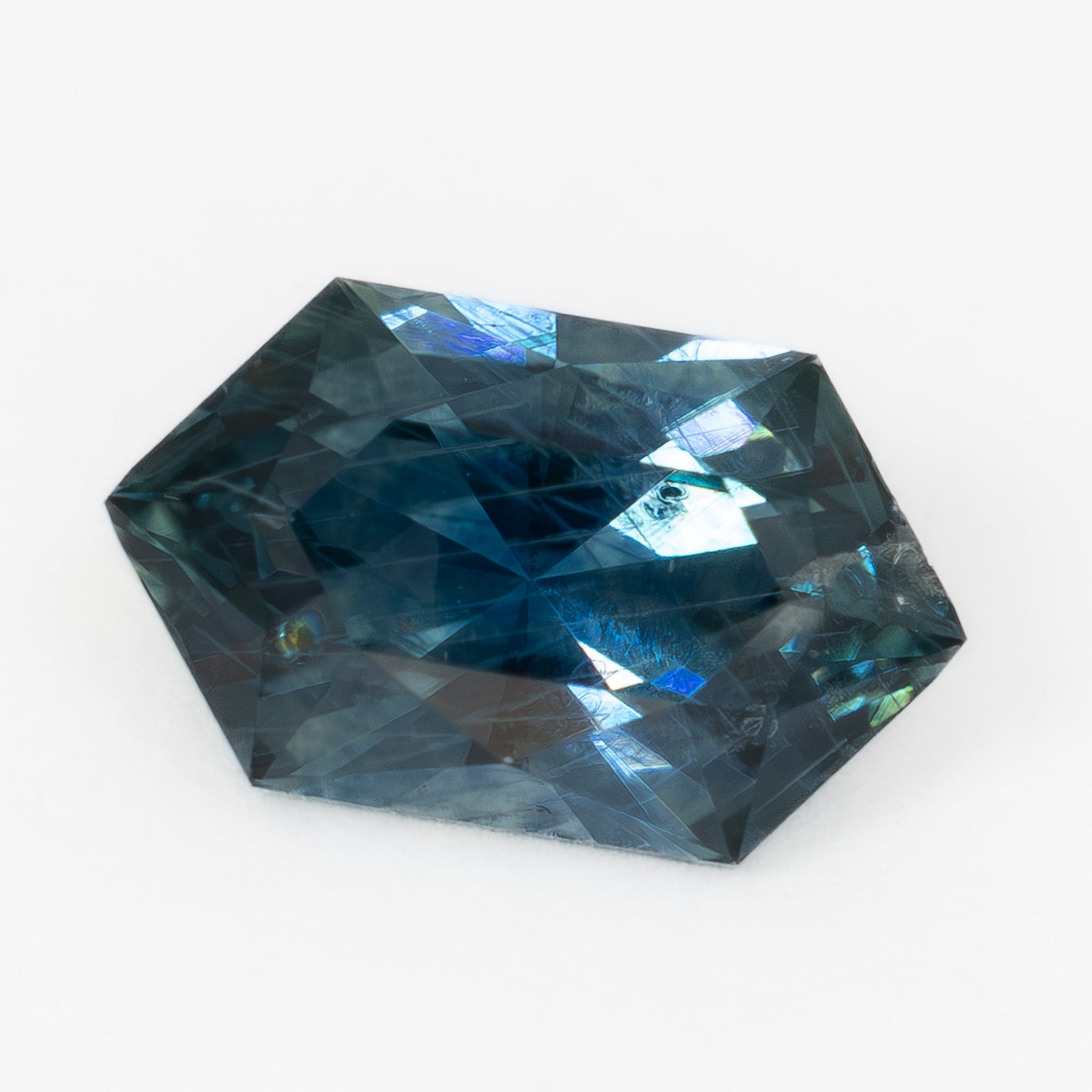 MS0171 1.10ct blue montana sapphire dutch marquise elongated hex