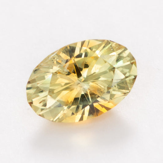 MS0176 1.33ct light orange oval montana sapphire