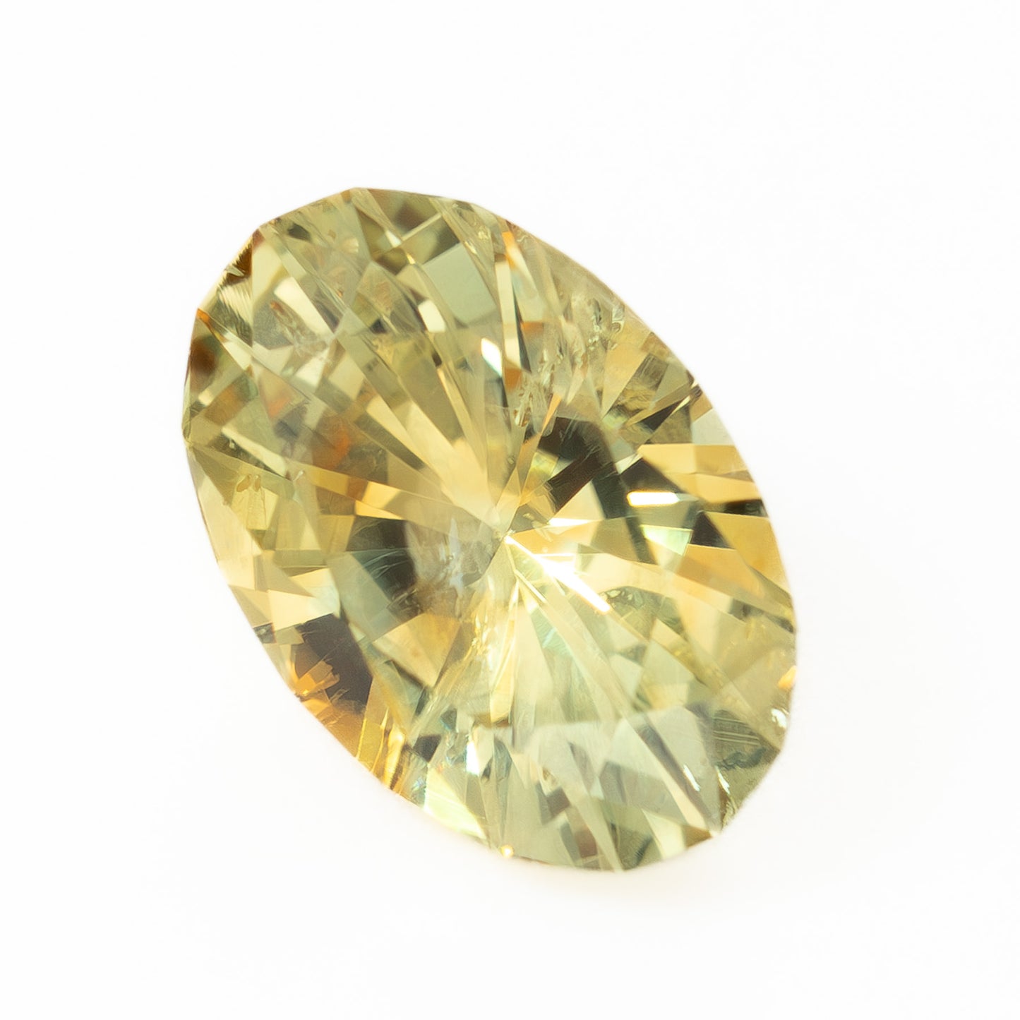 MS0176 1.33ct light orange oval montana sapphire