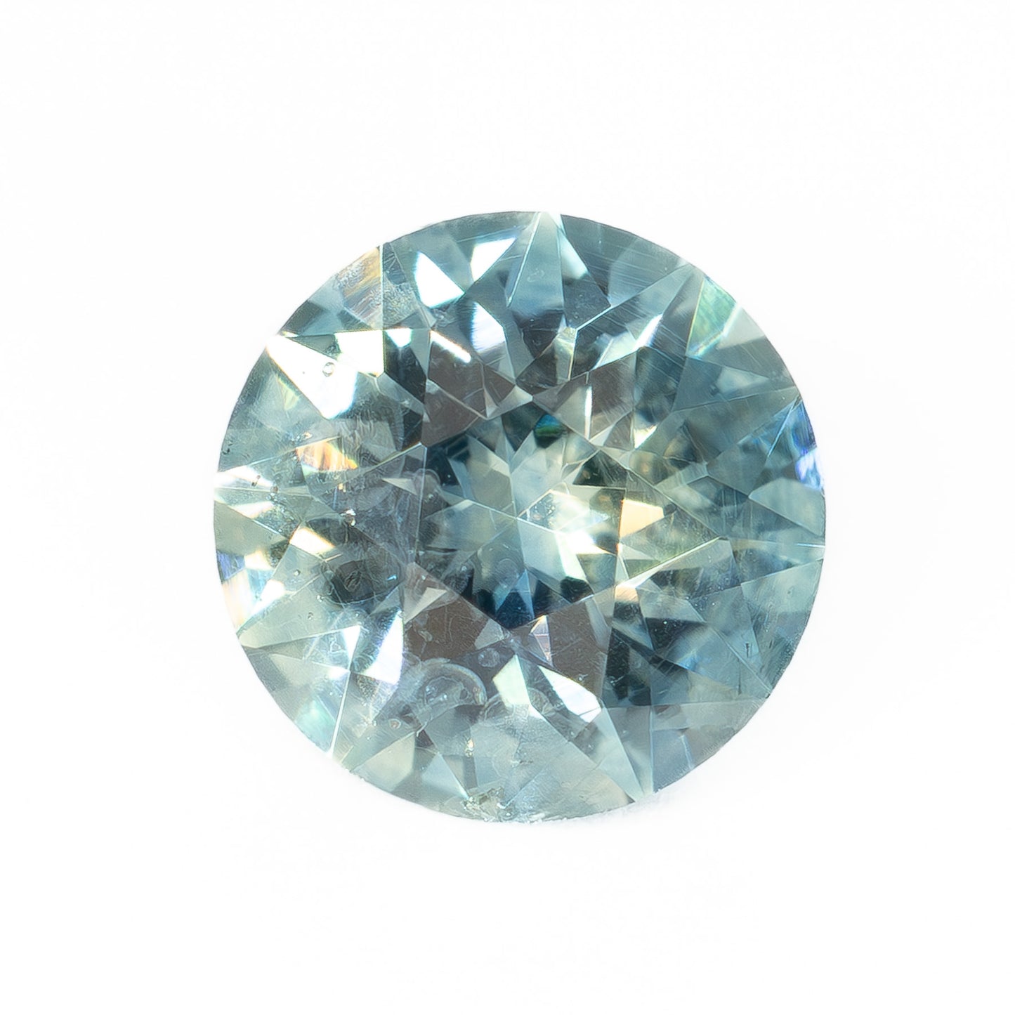MS0180 0.98ct light blue stormlight round montana sapphire