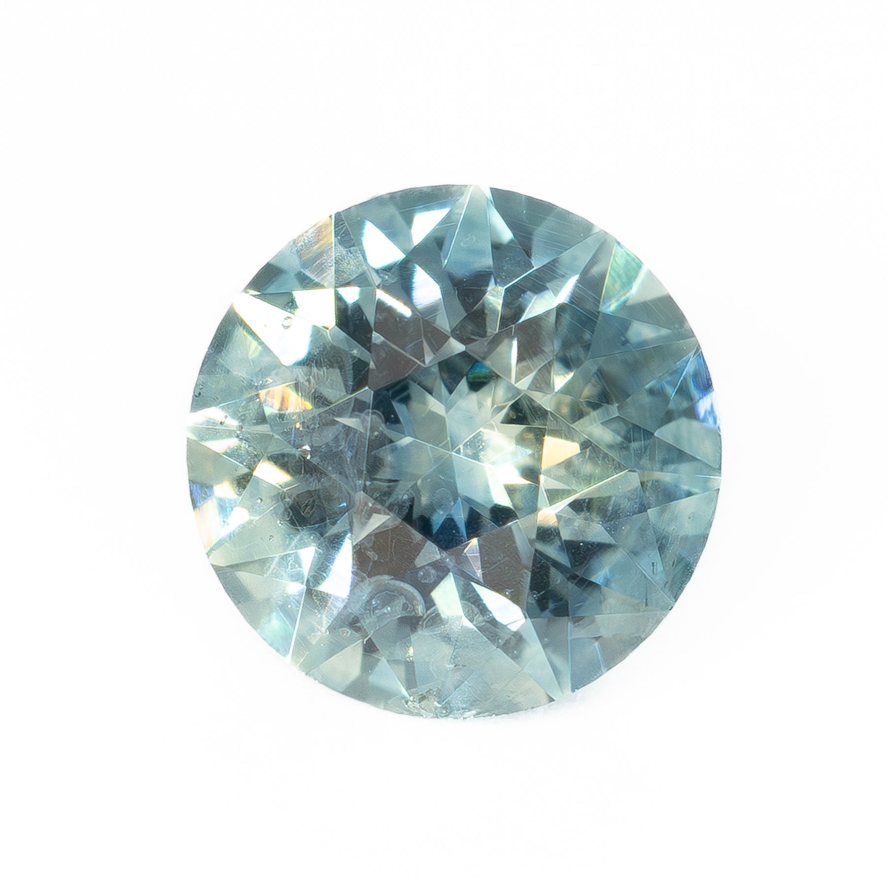 MS0180 0.98ct light blue stormlight round montana sapphire