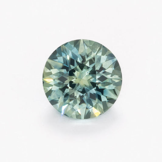 MS0200 blue gren round cut montana sapphire