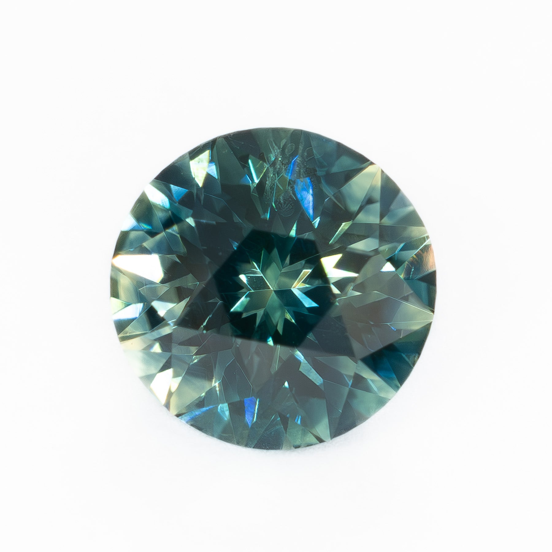 MS0215 1.37ct blue stormlight round montana sapphire