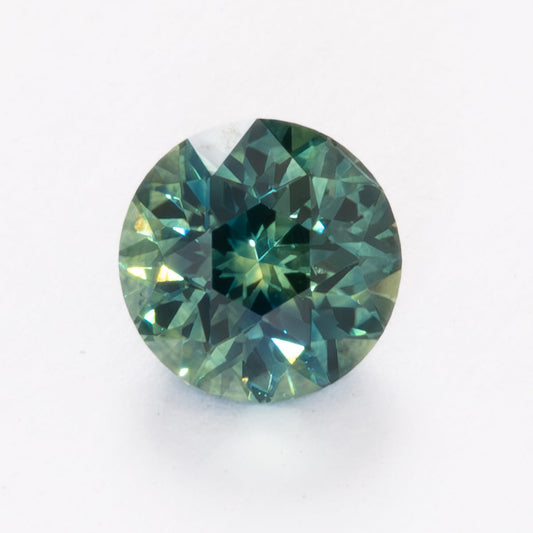 MS0216 round blue green color shift montana sapphire 