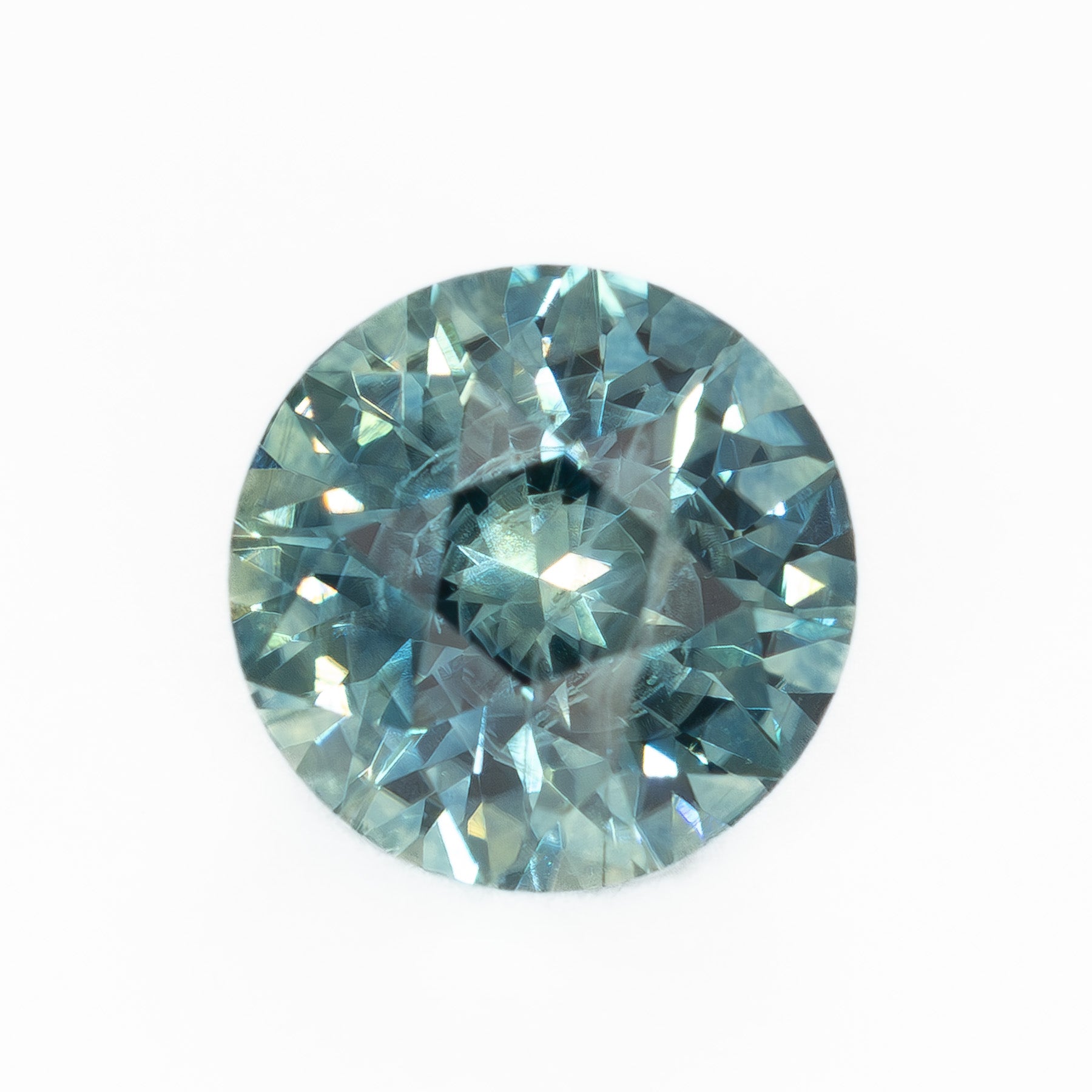 MS0224 1.23ct light blue stormlight round montana sapphire