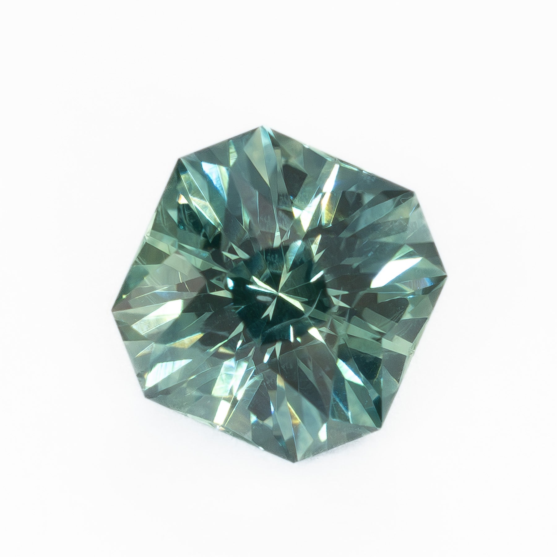MS0225 1.05ct light blue void reaver asscher montana sapphire