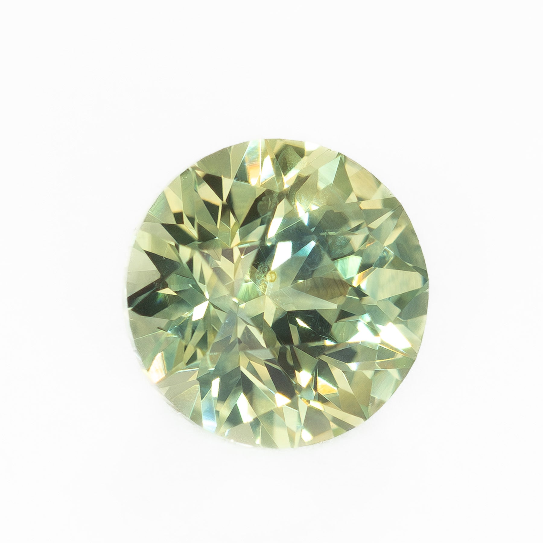 MS0228 1.22ct yellow-green stormlight round montana sapphire