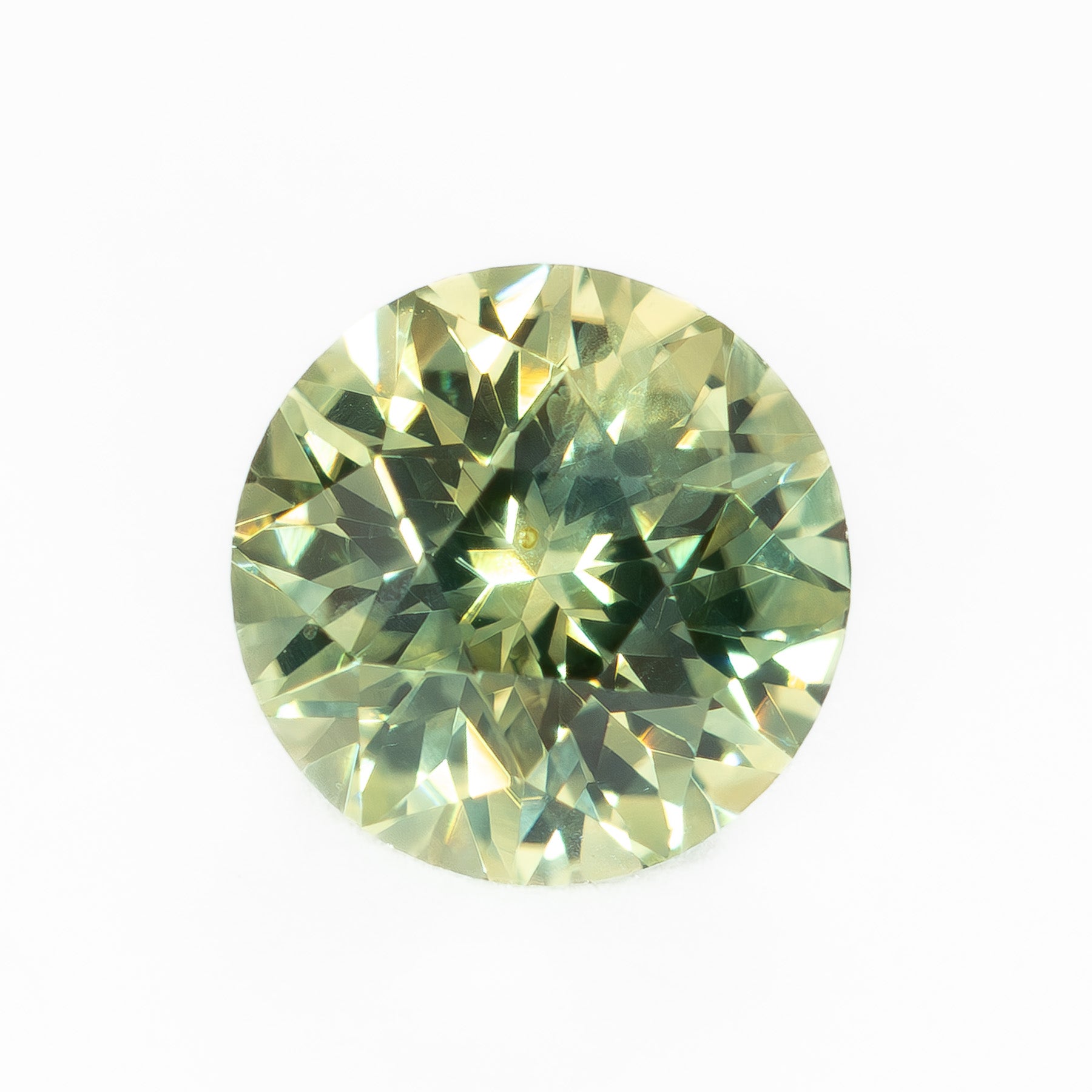 MS0228 1.22ct yellow-green stormlight round montana sapphire