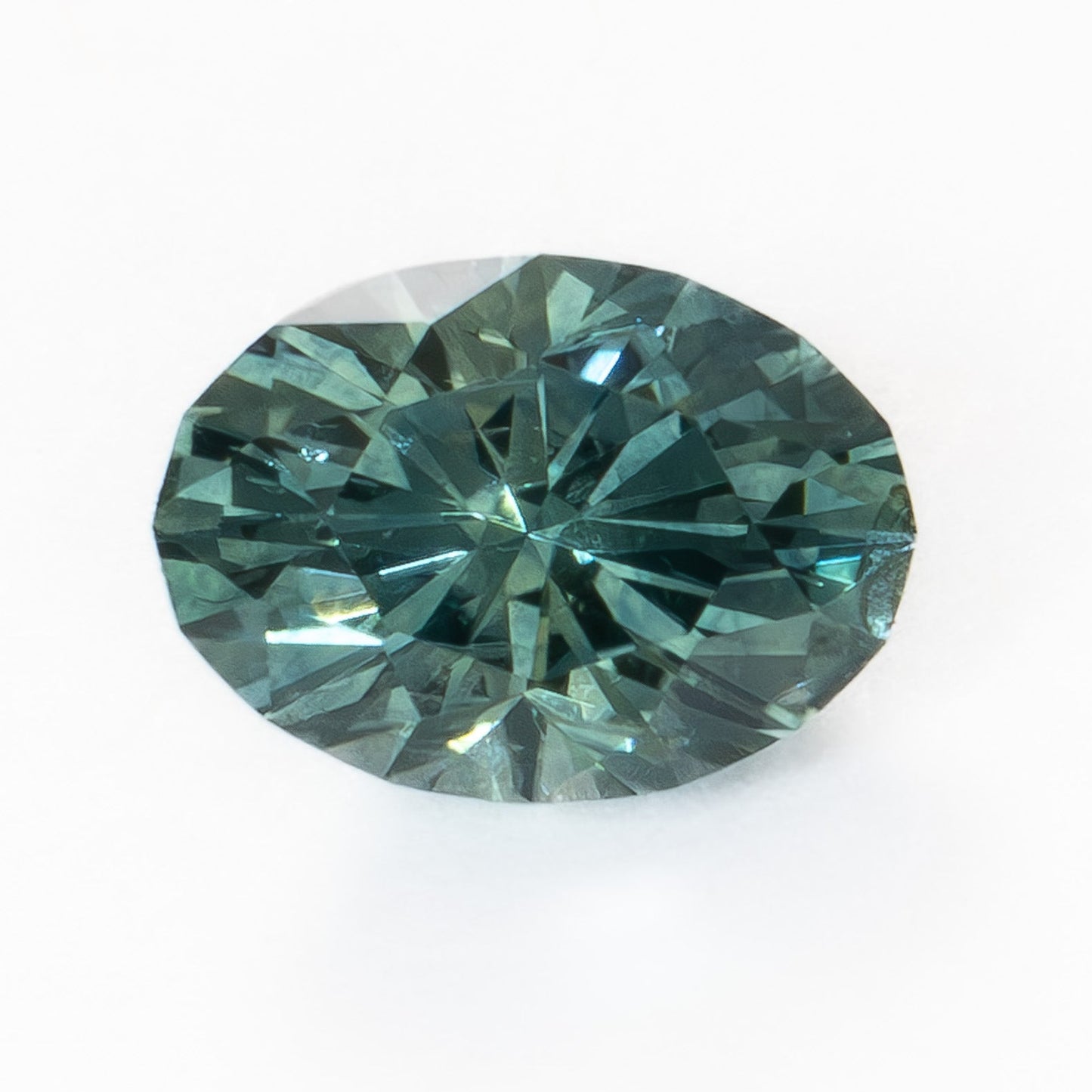 MS0240 blue-green oval cut montana sapphire