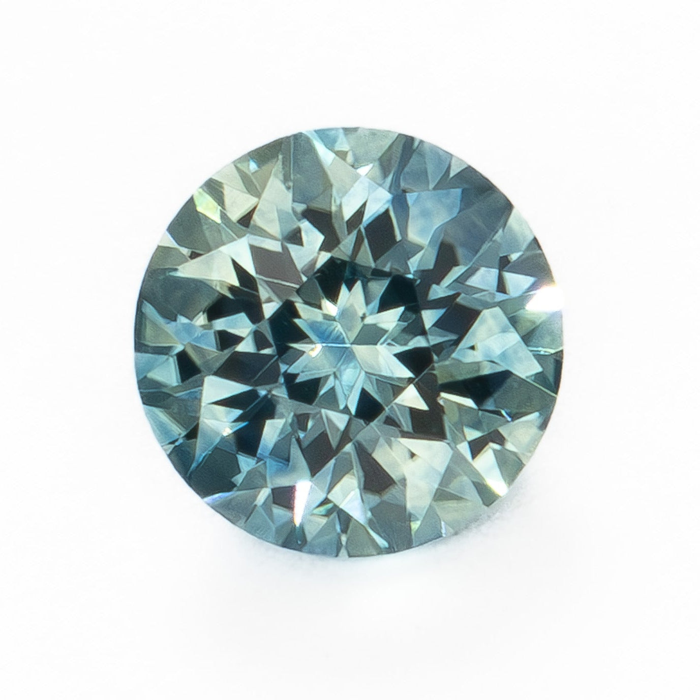MS0241 light blue-green round cut montana sapphire
