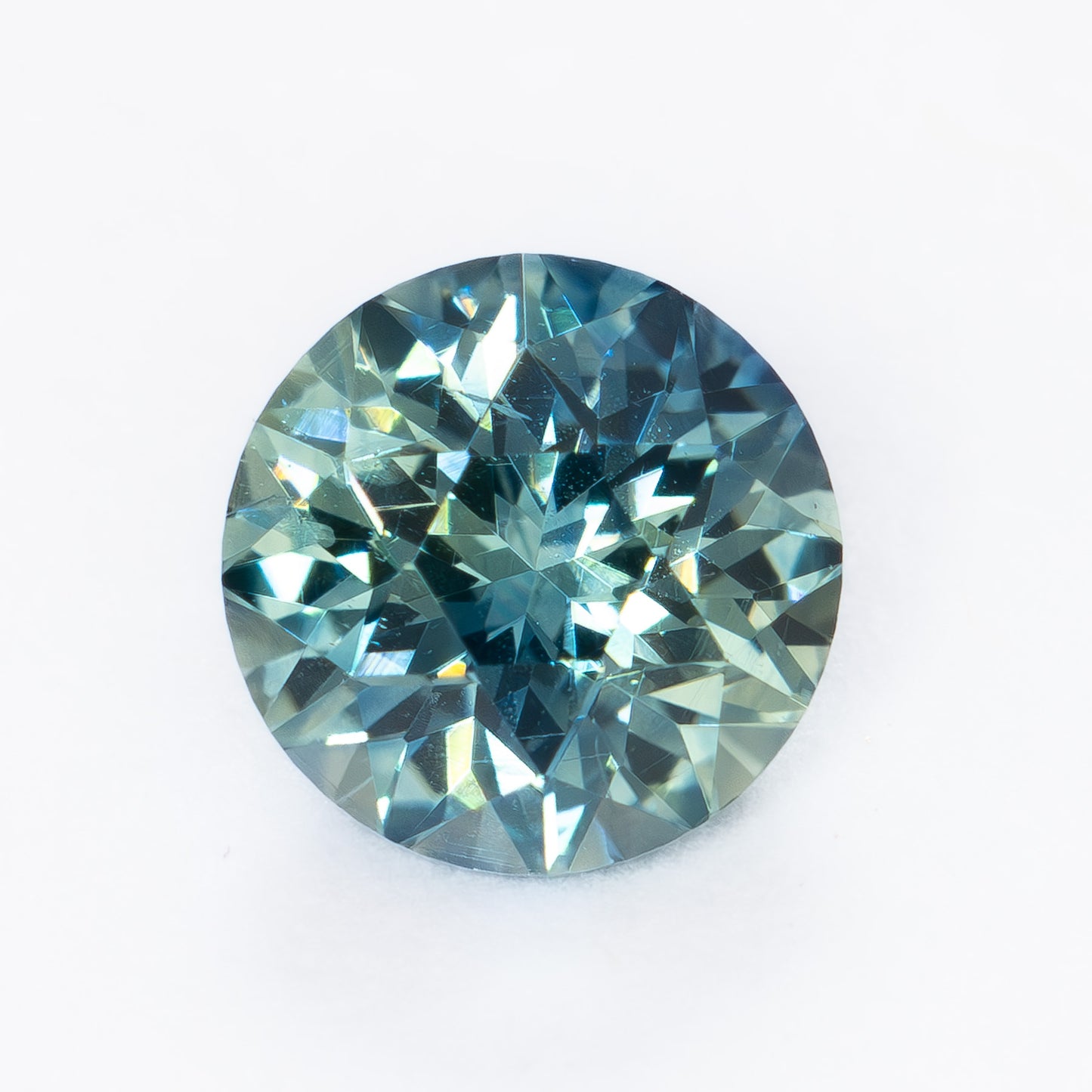 MS0255 blue-green round montana sapphire
